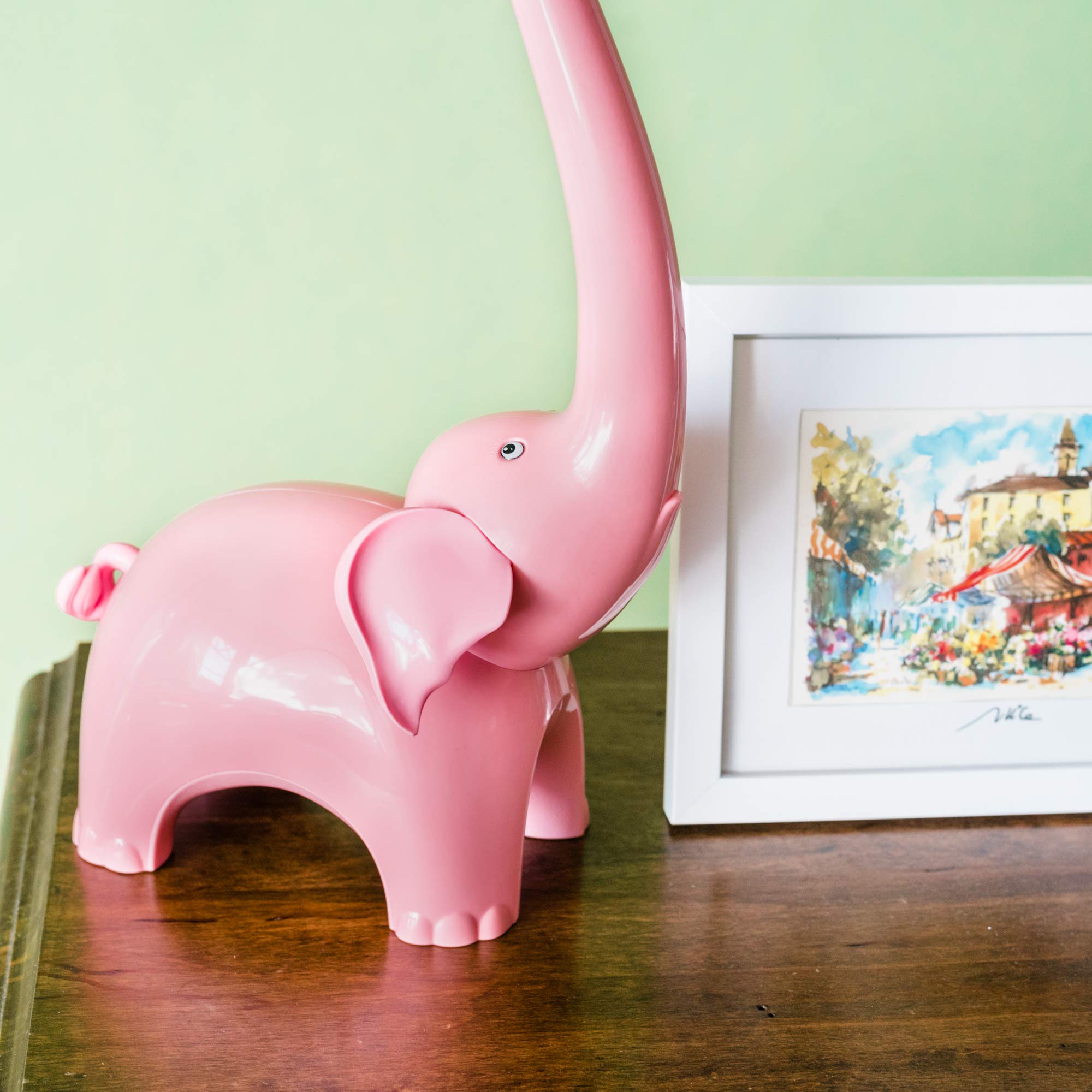 Elephant LED Desk Lamp with Touch Control - Safari Animal Night Light for Kids Room Decor, Nursery, Bedroom, Study & Reading