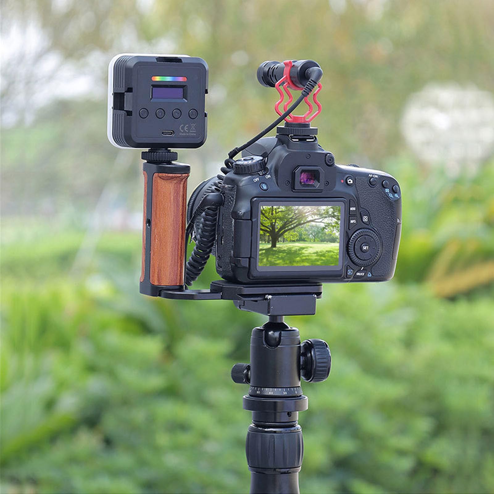 Universal L Bracket for Mirrorless Cameras - Side Handle Vertical Shooting Plate with 1/4