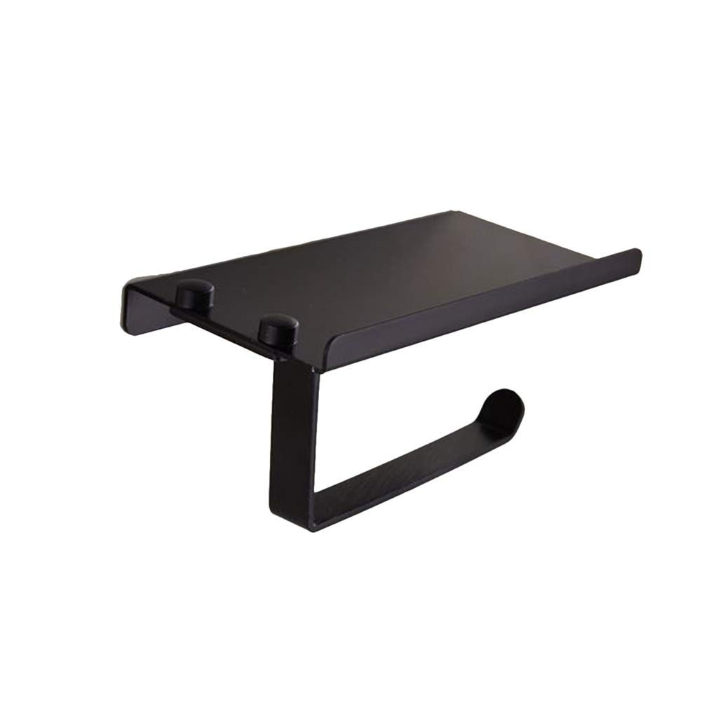 Wall Mounted Paper Towel Holder with Phone Shelf - Sturdy Kitchen Organizer for Paper Towels & Smartphones | Perfect for Kitchens, Bathrooms & RVs