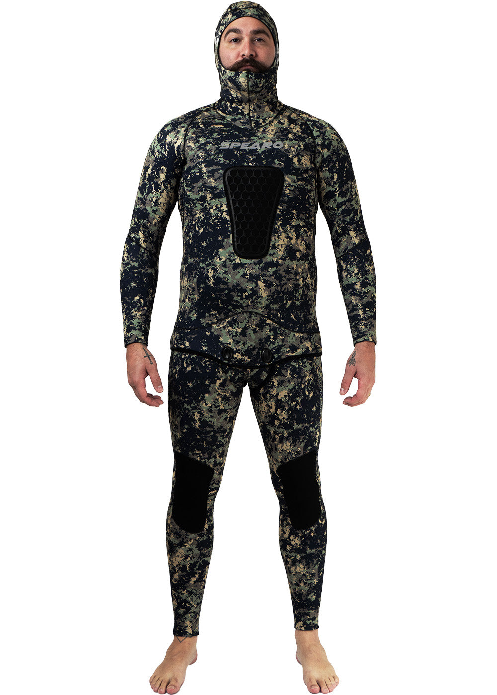 Spearo South Seas Men's 3.0mm Neoprene Two-Piece Wetsuit for Scuba Diving, Spearfishing & Water Sports | Warm & Flexible Cold Water Protection