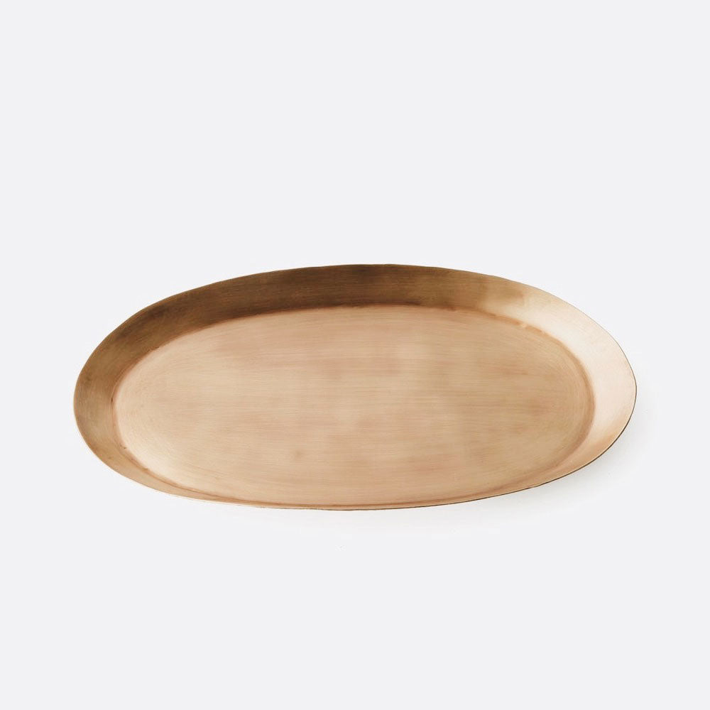 Elegant Oval Brass Tray - Medium Size for Home Decor, Jewelry Organizer & Table Centerpiece | Perfect for Living Room, Bedroom & Office Decor