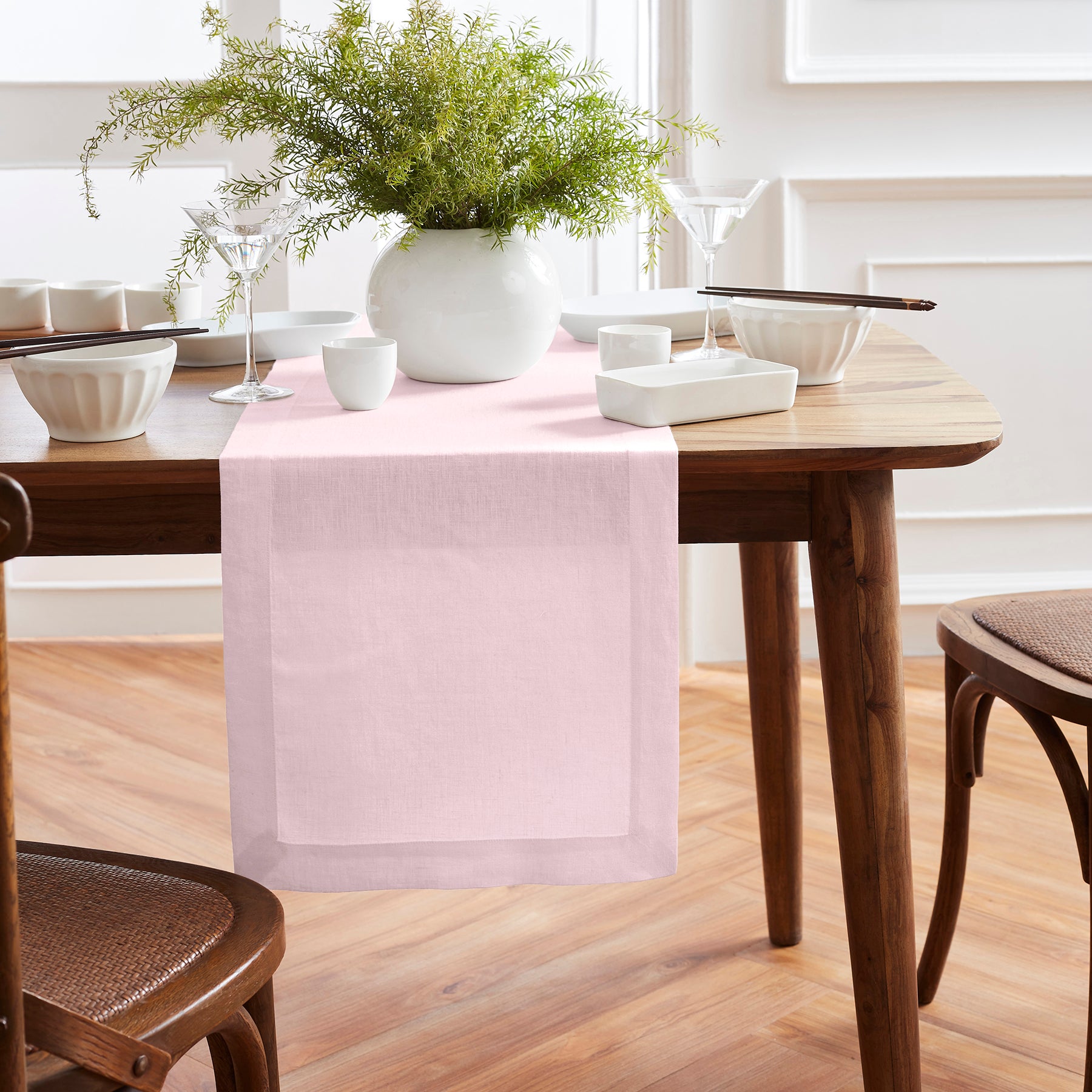 Sonoma Table Runner - Elegant Cotton Linen Dining Table Decor for Thanksgiving, Christmas & Wedding - Perfect for Holiday Home Decor & Party Settings