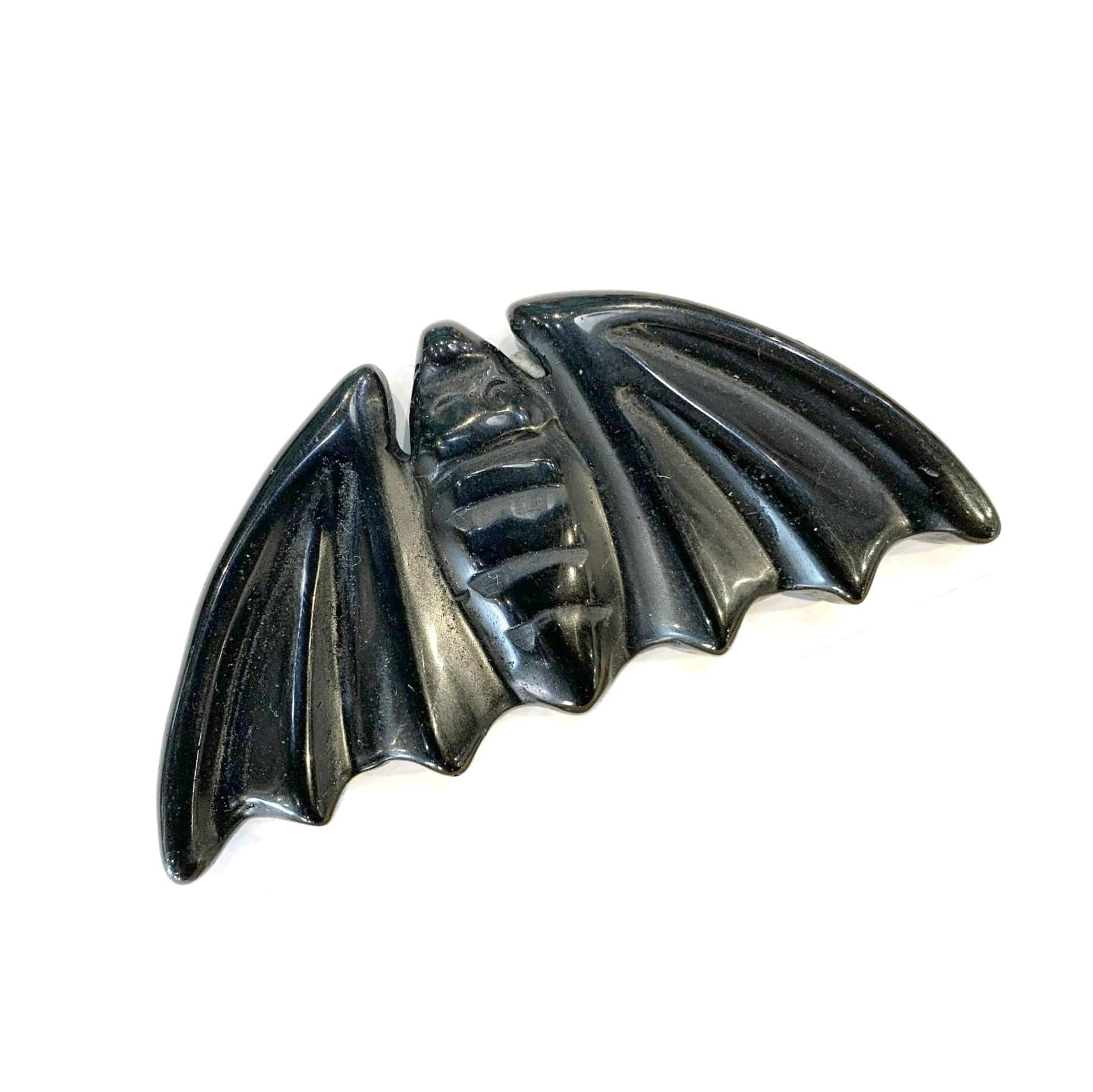 Black Obsidian Bat - Genuine Volcanic Glass Bat Figurine for Home Decor, Feng Shui, and Spiritual Healing | Perfect for Meditation, Protection, and Gift Giving