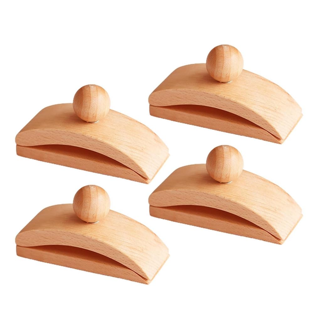 4PCS Wooden Tapestry Hangers - Quilt Wall Rack with Clips for Hanging Blankets, Bedspreads & Decorative Fabrics - Easy to Use Wall Mounted Display Solution for Home Decor, Bedroom & Living Room