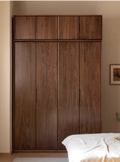 Premium Black Walnut Solid Wood Storage Rack - Space-Saving Floor Corner Hanger for Entryway, Bedroom & Bathroom Organization