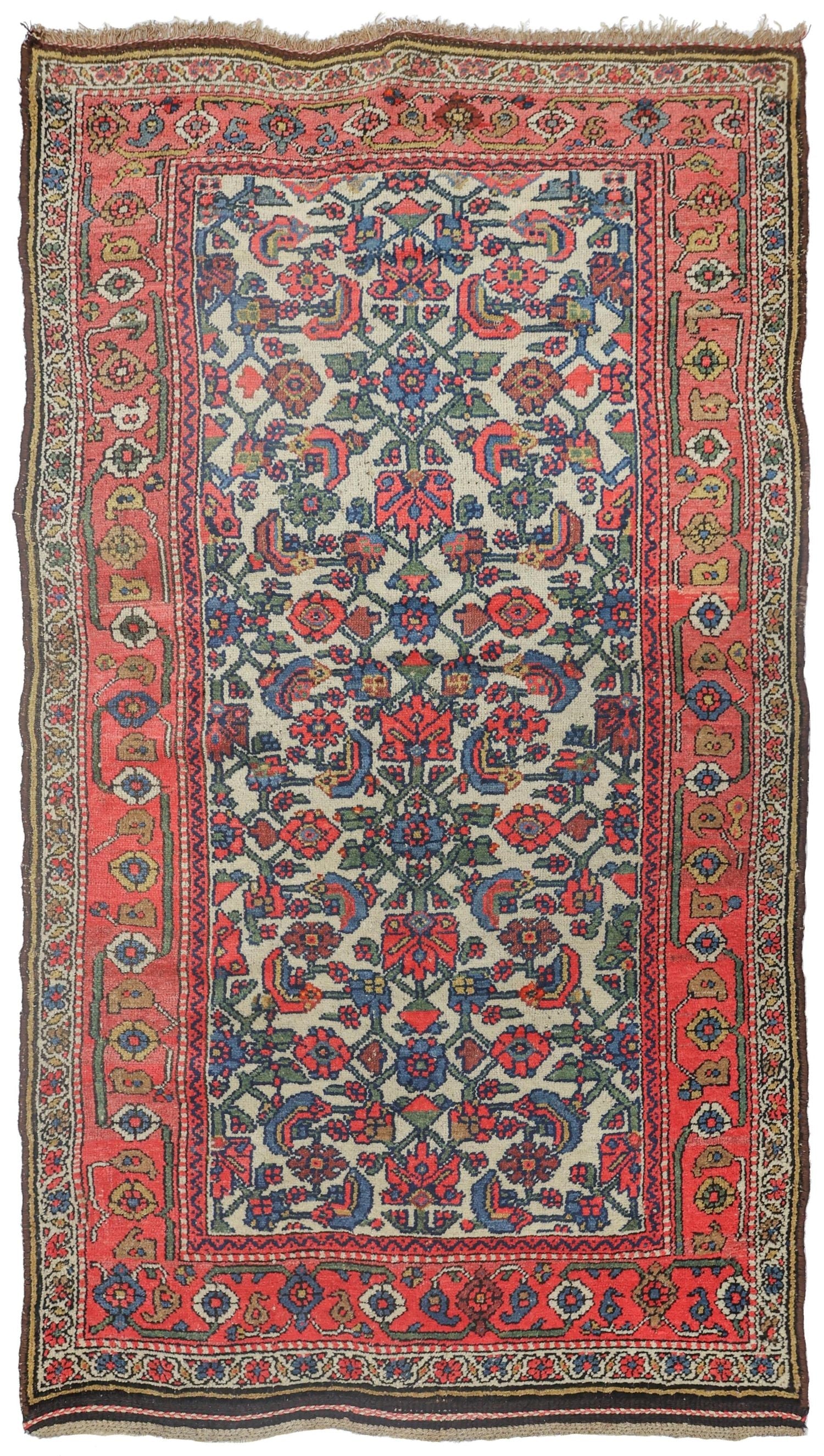 Authentic Antique Kurd Handwoven Tribal Rug - J70660 - Perfect for Bohemian Home Decor, Living Room, Bedroom & Office