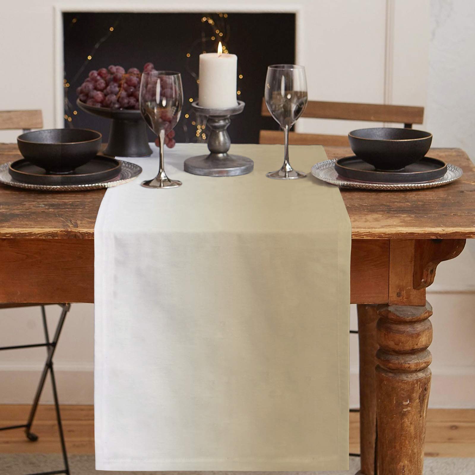 70 Inch Yellow Ombre Coffee Table Runner - 13x70 Inch Long Dining Table Decor for Family Dinners, Outdoor Parties, Weddings & Gatherings | Perfect for Farmhouse, Rustic & Boho Home Decor