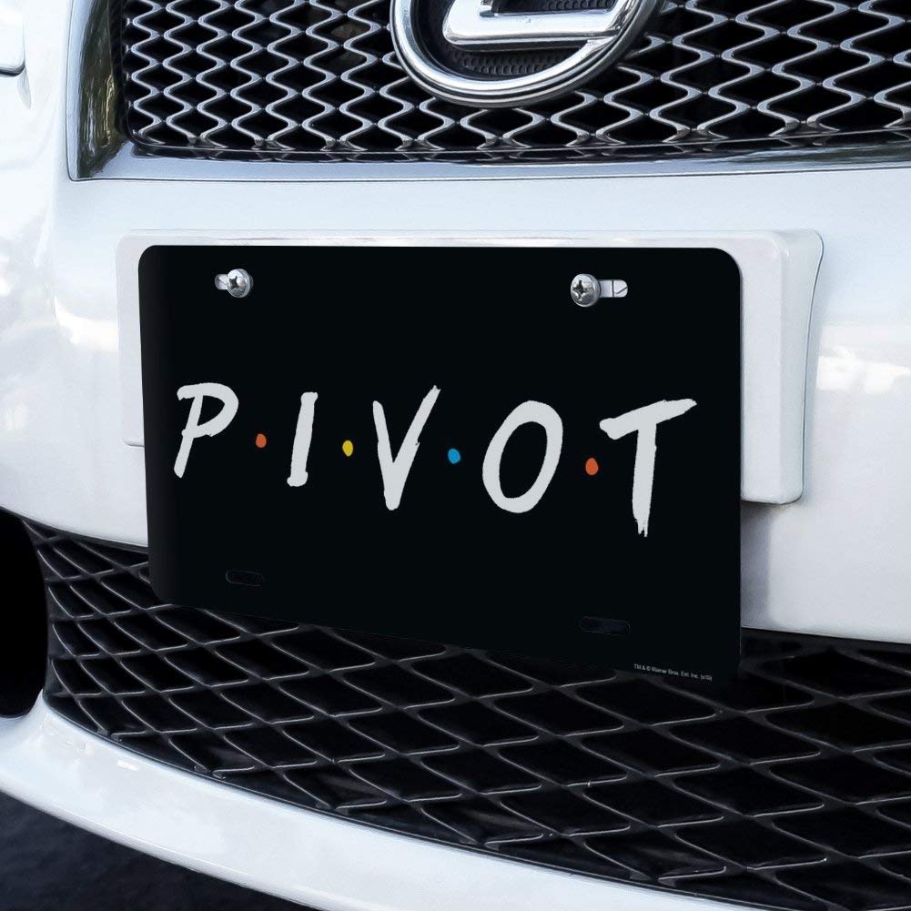 Friends TV Show Themed Novelty Metal Vanity License Plate - Customizable Pivot Design for Cars, Trucks & Home Decor - Perfect Gift for Fans & Collectors