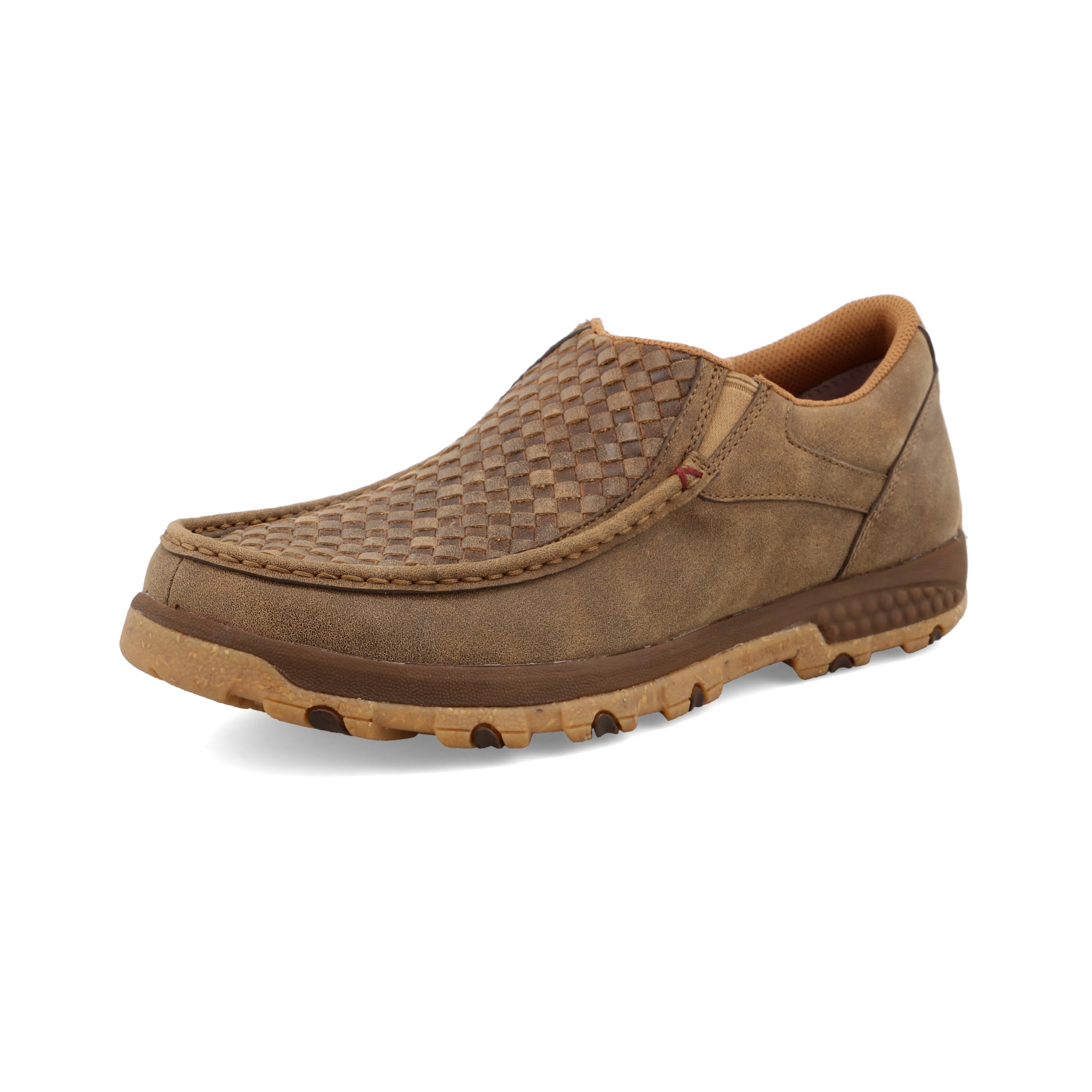 Twisted X Men's Cellstretch Slip-On Leather Loafers - Comfortable Driving Shoes for Casual Wear | Perfect for Work, Travel & Everyday Use