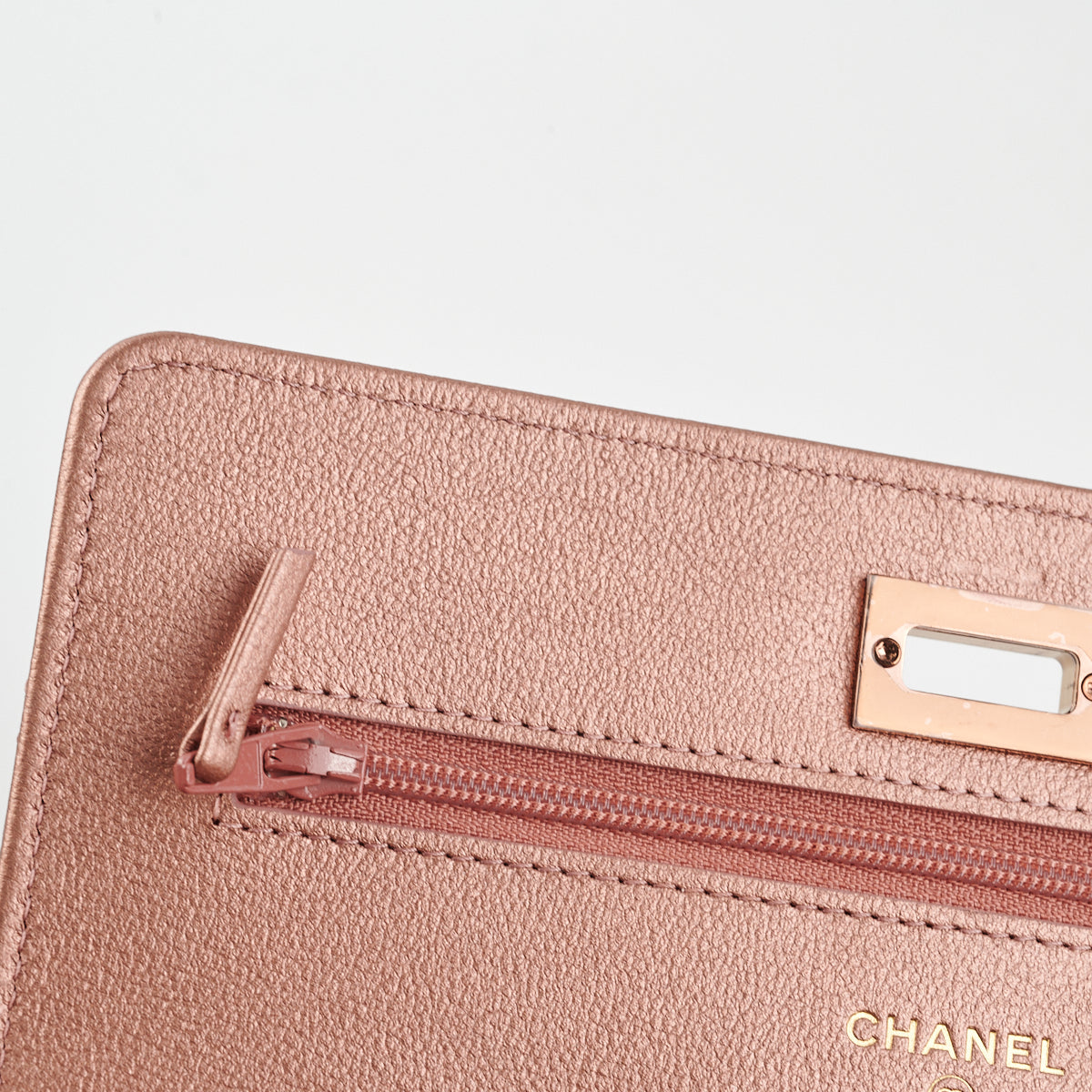 Chanel Reissue Wallet On Chain (WOC) Rose Gold Crossbody Bag - Luxury Designer Handbag for Women | Perfect for Evening Parties, Date Nights & Special Occasions
