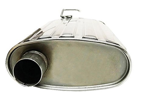 Stainless Steel Exhaust System Kit for 1999-2004 Ford Mustang 3.8L V6 - Intermediate Pipe, Muffler & Tail Pipe with Free Gasket, Clamps & Hangers | Performance Upgrade for Better Sound & Acceleration