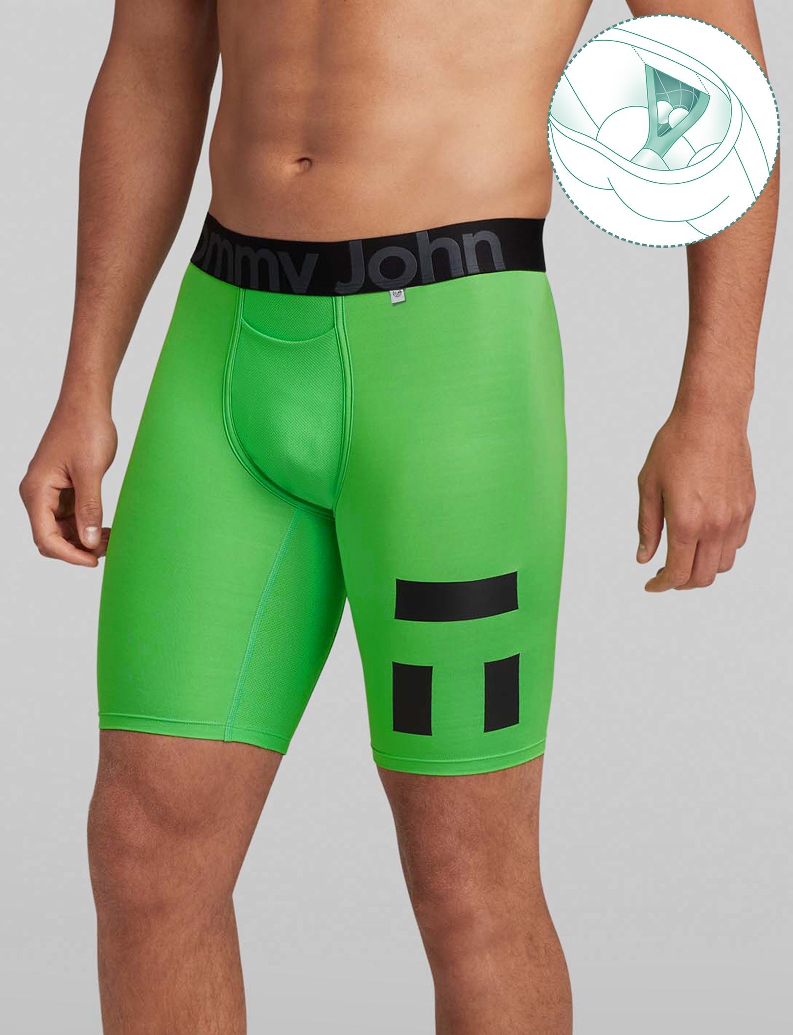 360 Sport Boxer Brief 8-Pack - Moisture Wicking Men's Underwear for Workout & Active Lifestyle - Breathable Comfort Fit Boxer Shorts for Running, Gym & Everyday Wear