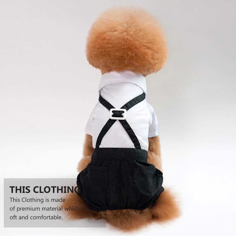 Dog Formal Wear Bow Tie Outfit - Stylish Pet Costume for Parties & Events