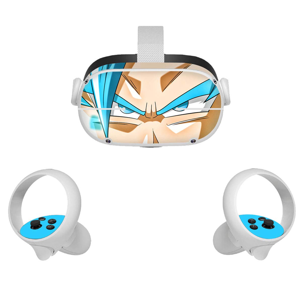 Oculus Quest 2 VR Headset & Controller Vinyl Decal Stickers - Dragon Ball Protective Skin for Virtual Reality Gaming | Perfect for VR Enthusiasts & Anime Fans