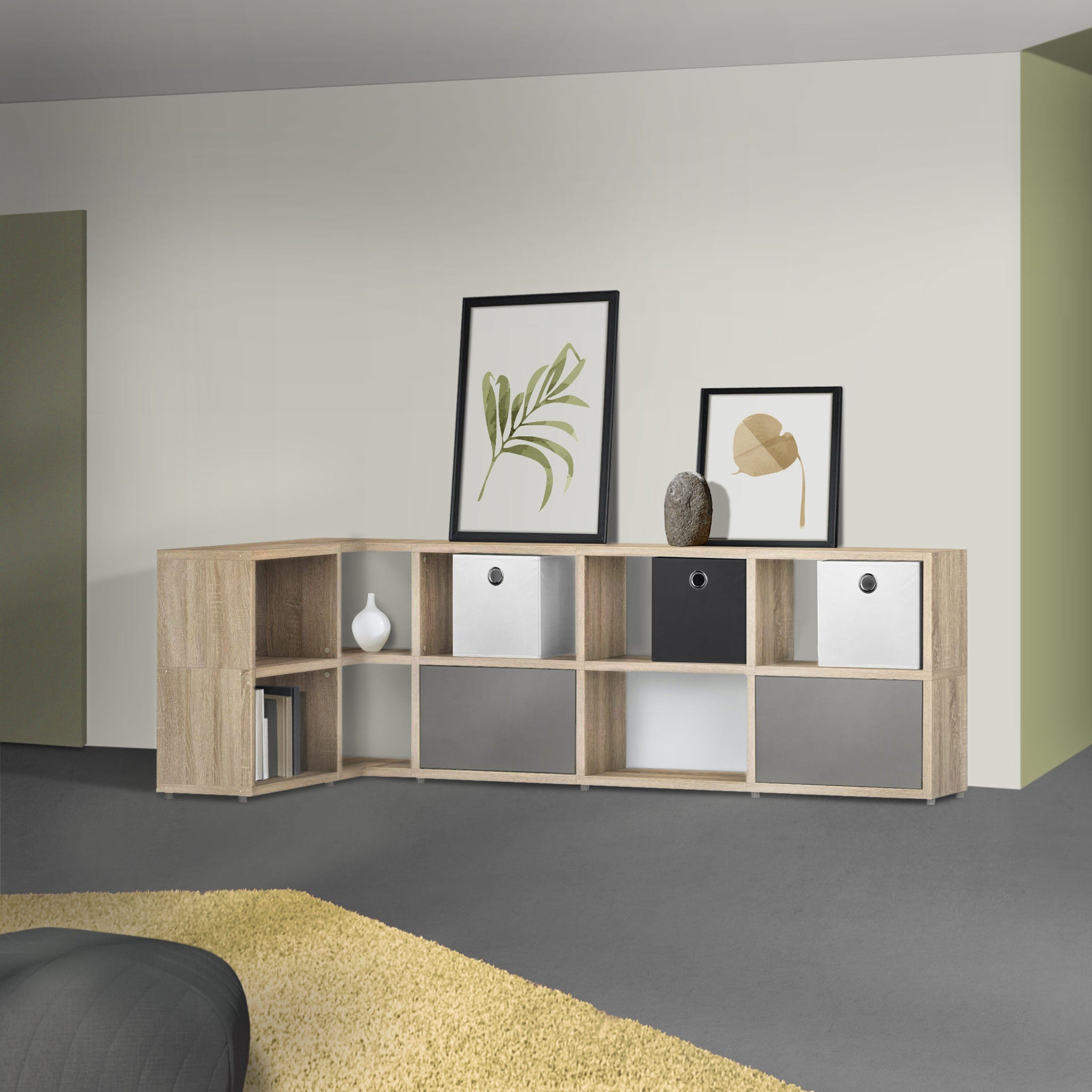 BOON Cube Storage Shelf - 3x6 Square Organizer for Kids Toys, Books & Home Decor | Perfect for Nursery, Playroom & Closet Organization
