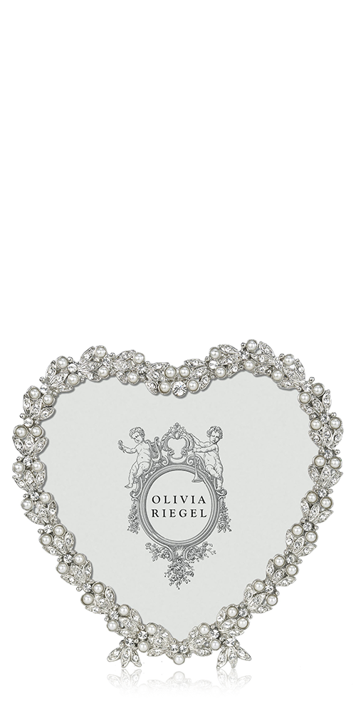 Contessa Heart Picture Frame - Elegant Photo Display for Wall or Tabletop - Perfect for Weddings, Anniversaries & Home Decor