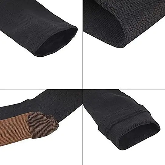 Copper Infused Compression Socks for Women & Men - 15-20 mmHg Graduated Support Socks, Lightweight & Breathable for All-Day Wear - Ideal for Travel, Running, Nursing & Circulation Support