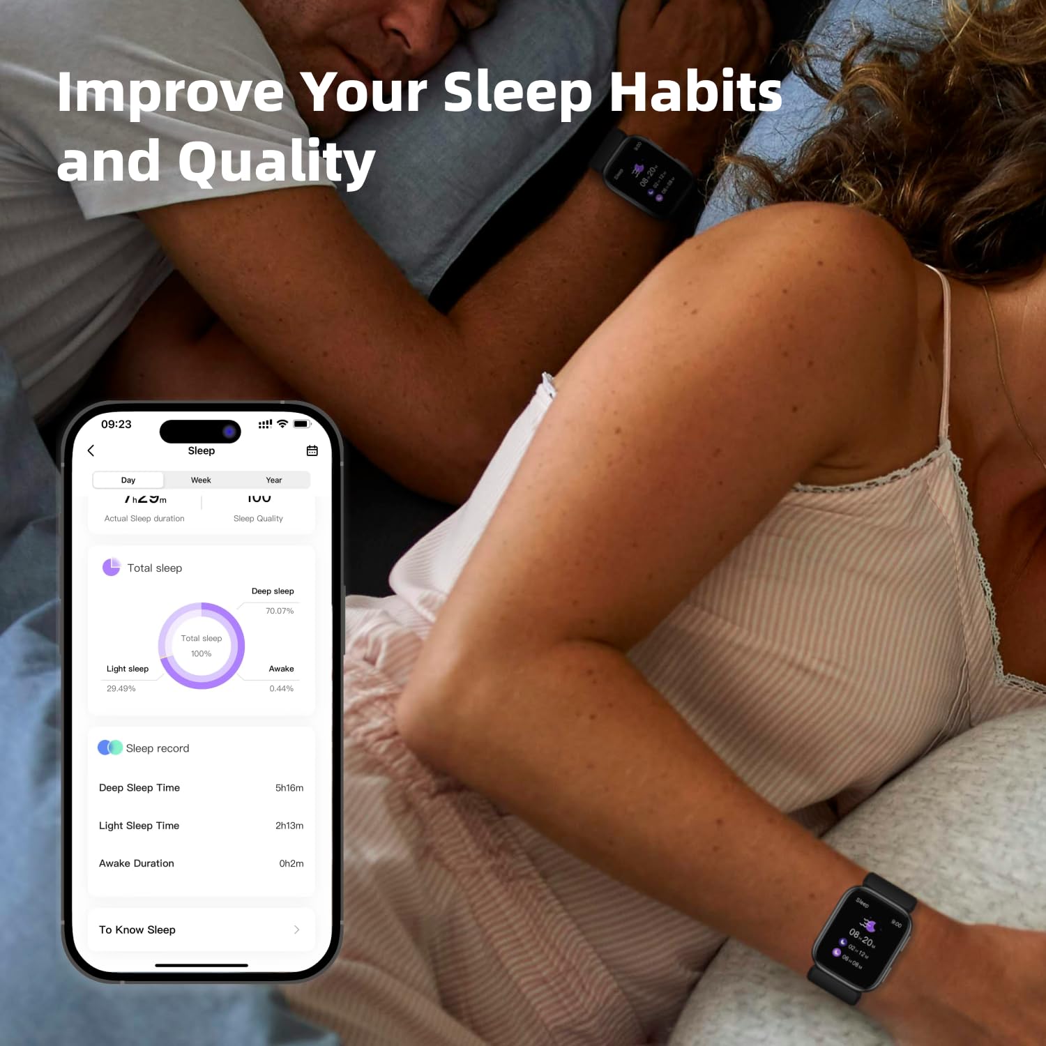 Smart Blood Pressure Watch with Patented Air Pump Cuff - 1.95