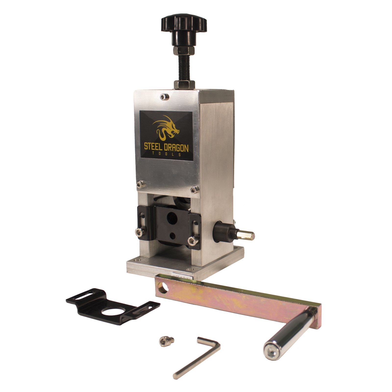 Steel Dragon Tools WRA15 Manual & Drill-Powered Wire Stripping Machine - Copper Wire Stripper for Scrap Recycling | Perfect for DIY, Electrical Work & Metal Recycling Projects