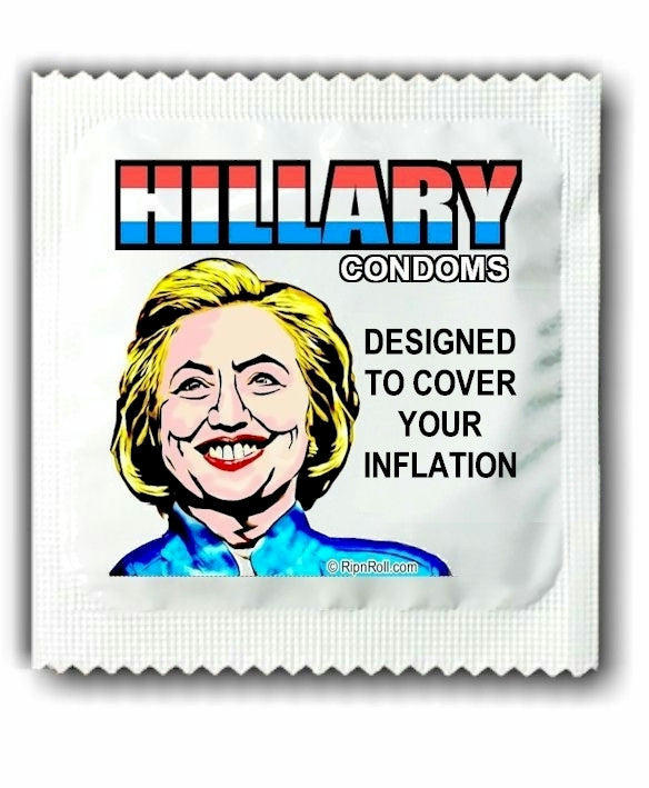 Hillary Clinton Themed Political Condoms | Novelty Election Gifts for Democrats & Collectors - Perfect for Political Parties, Campaign Events & Prank Gifts