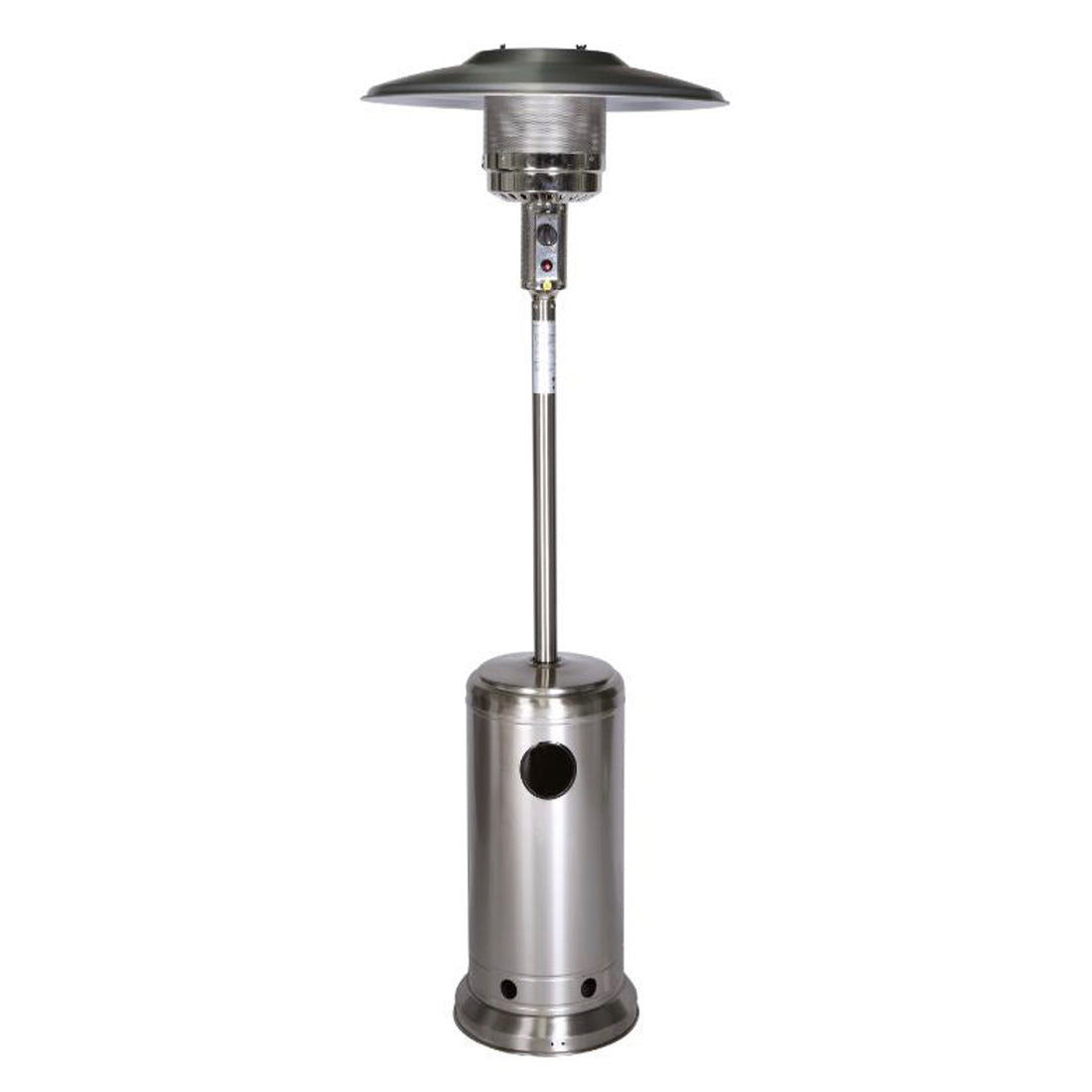 Crown Verity 90 Portable Outdoor Propane Patio Heater - Stainless Steel - Perfect for Backyard, Deck, Garden & Camping Heating