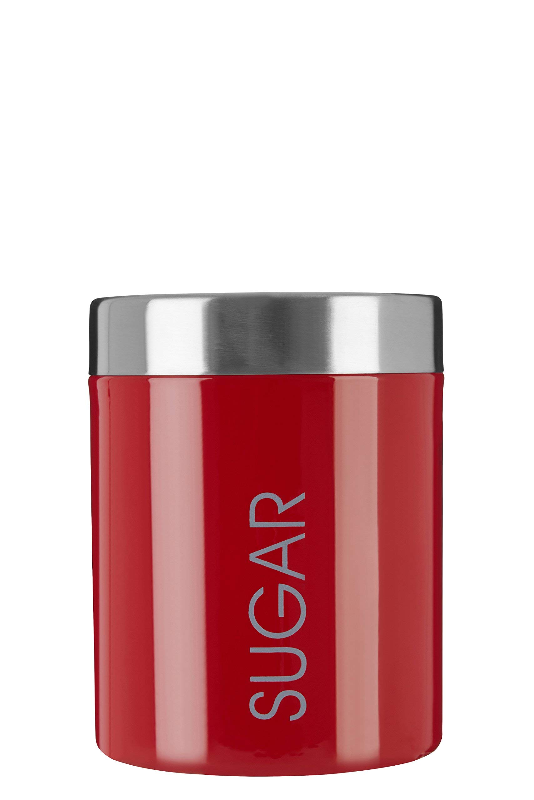 Premium Airtight Sugar Canister with Lid - 1.5L Kitchen Storage Container for Granulated Sugar, Flour & Coffee - BPA-Free Plastic Food Jar - Perfect for Pantry, Baking & Countertop Organization (Red)