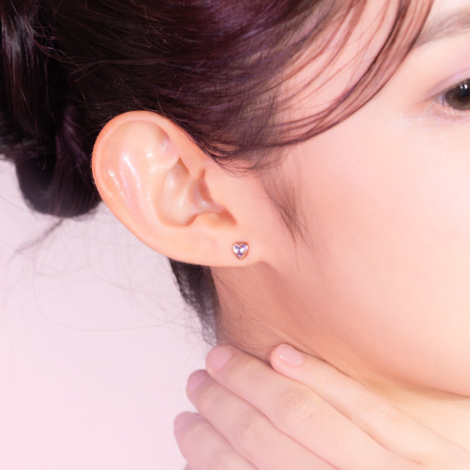 Rose Gold Azura Stud Earrings for Women - Hypoallergenic Cubic Zirconia Studs - Perfect for Everyday Wear, Parties & Gifts