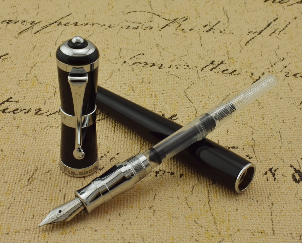 Premium Asvine Fuliwen Luxury Fountain Pen - Fine Nib Calligraphy Writing Pen with Ink Converter | Executive Business Gift for Professionals | Perfect for Signing Documents, Journaling & Elegant Correspondence