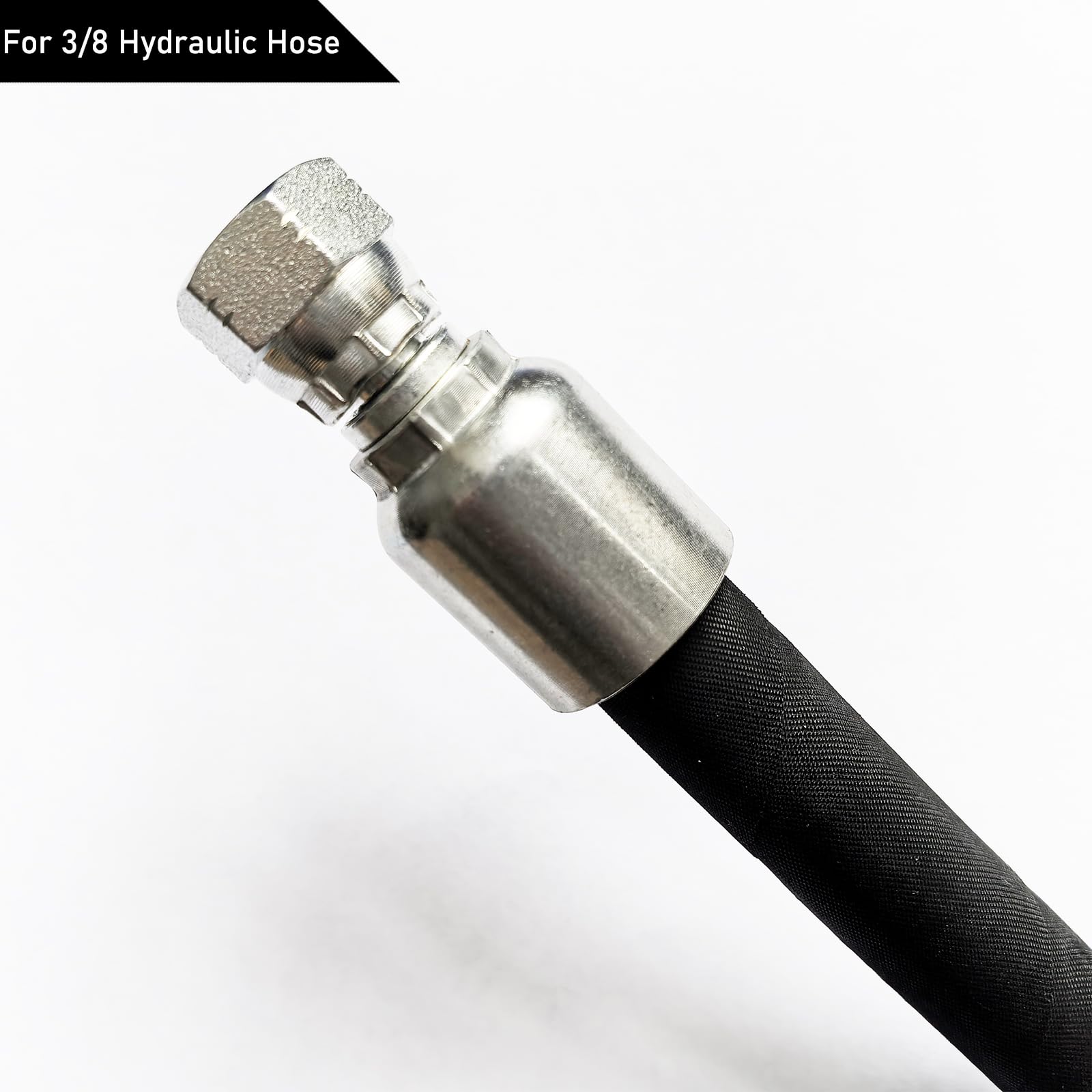 100 Ft 3/8 Inch Hydraulic Hose with 20PCS 3/8