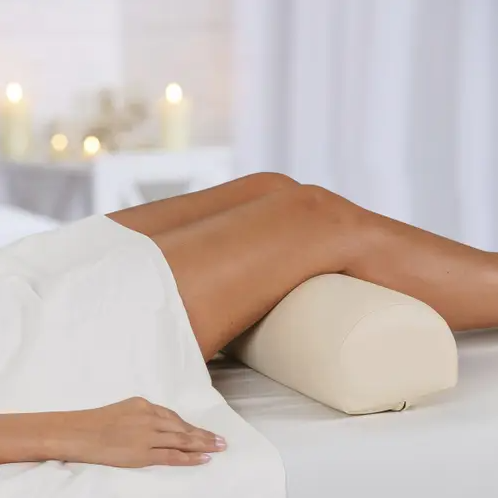 Earthlite Full 3/4 Round Bolster - Premium Yoga & Massage Cushion for Support & Comfort - Ideal for Yoga, Meditation, Physical Therapy & Relaxation