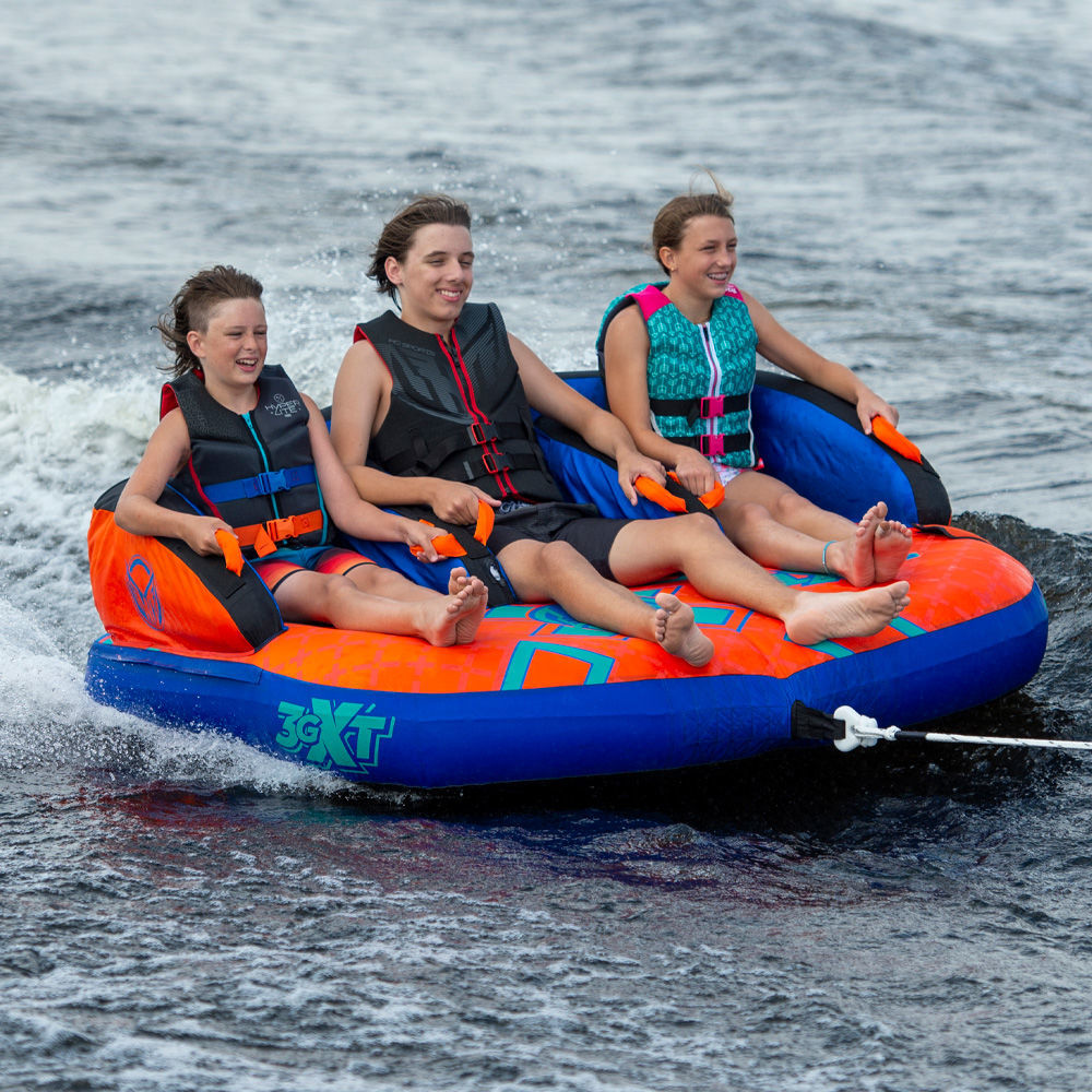 HO Sports 3G XT Towable Tube for 3 Riders - High-Speed Inflatable Water Tube for Boating, Lake & Ocean Fun - Perfect for Family & Friends Water Sports Adventures