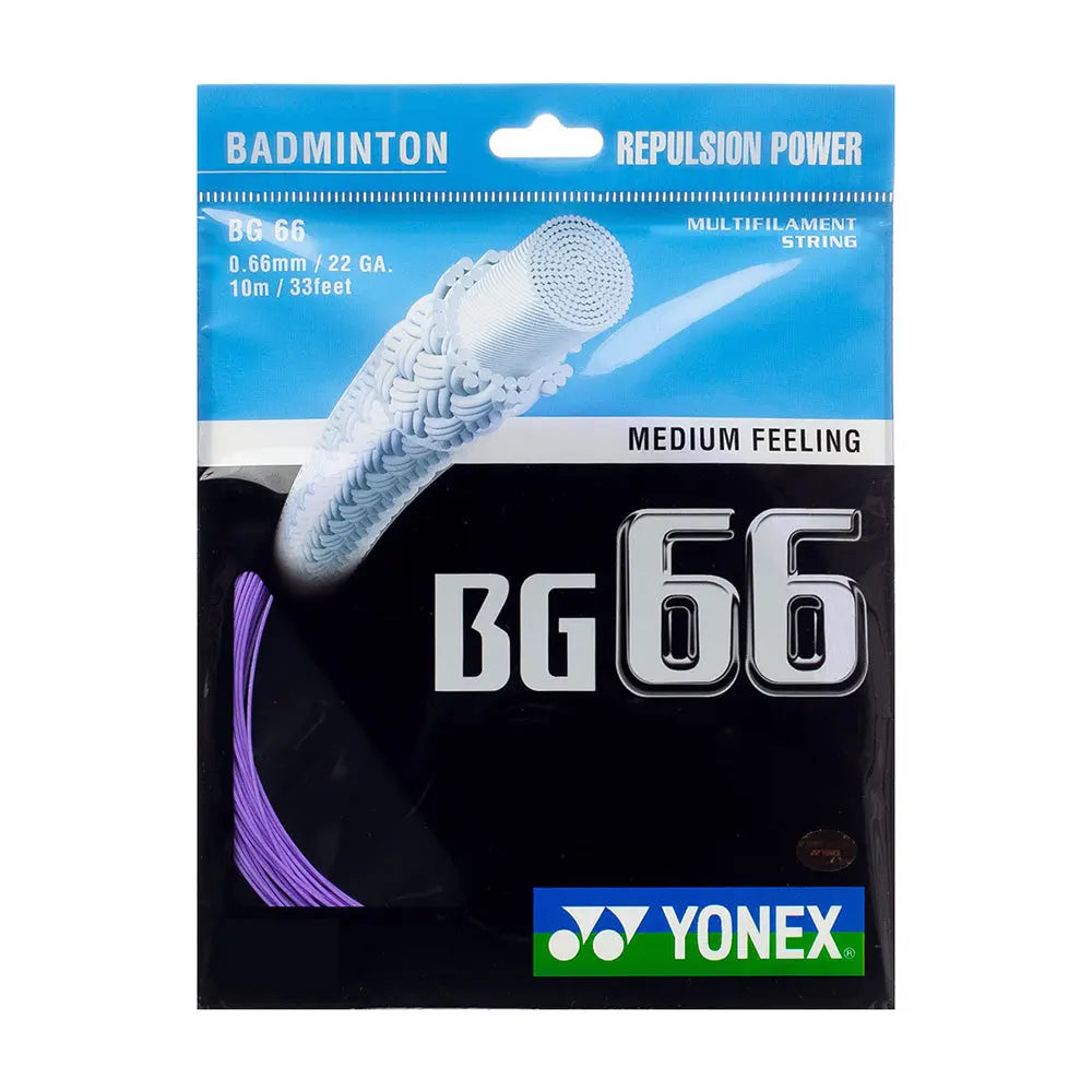 Yonex BG 66 10m Badminton String - High Performance, Durable (9 Color Options) for Professional & Recreational Players | Perfect for Tournaments & Training Sessions