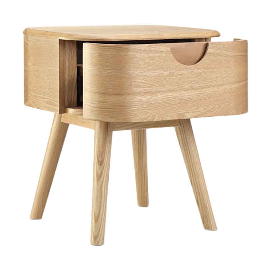 Modern Nightstand with Storage Drawer - Wooden Bedside Table for Bedroom, Living Room & Office - Perfect for Small Spaces & Home Decor