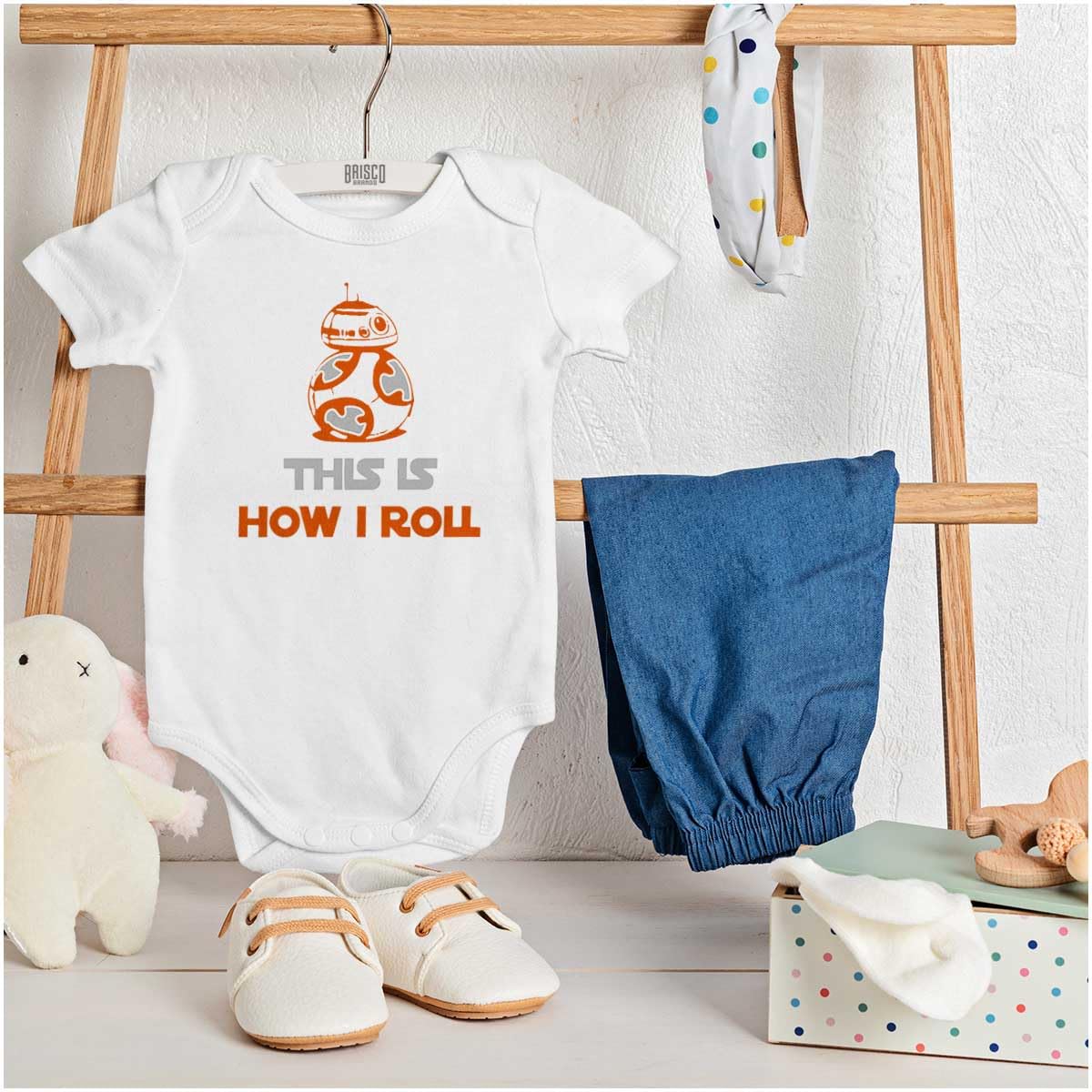 Brisco Brands Space Robot Galaxy Baby Romper - Cute Unisex Astronaut Bodysuit for Boys & Girls | Perfect for Space-Themed Parties & Photo Shoots