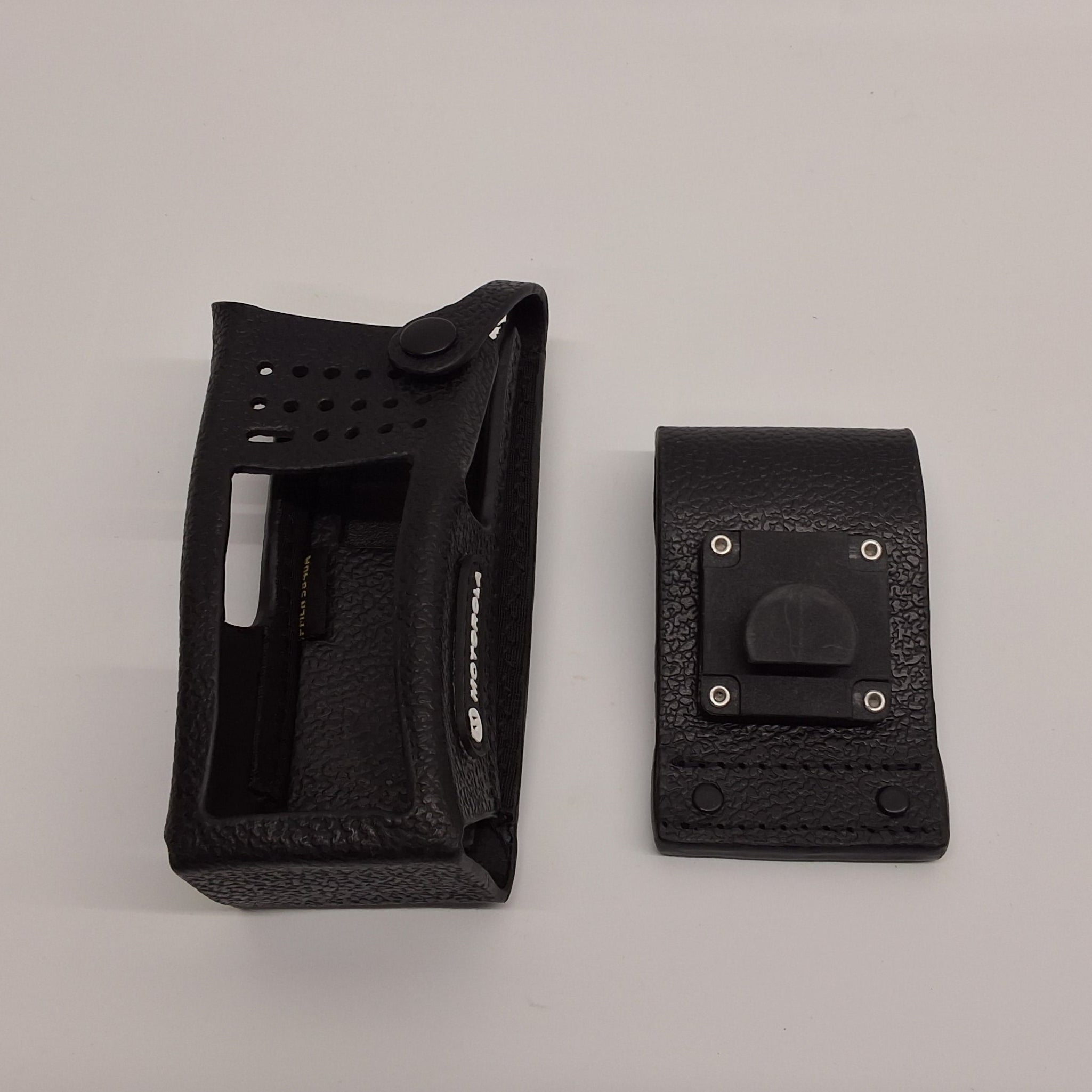Motorola PMLN5840A Leather Holster with Swivel Belt Loop - Compatible with Motorola Two-Way Radios - Secure & Durable Belt Clip for Work, Construction & Outdoor Activities