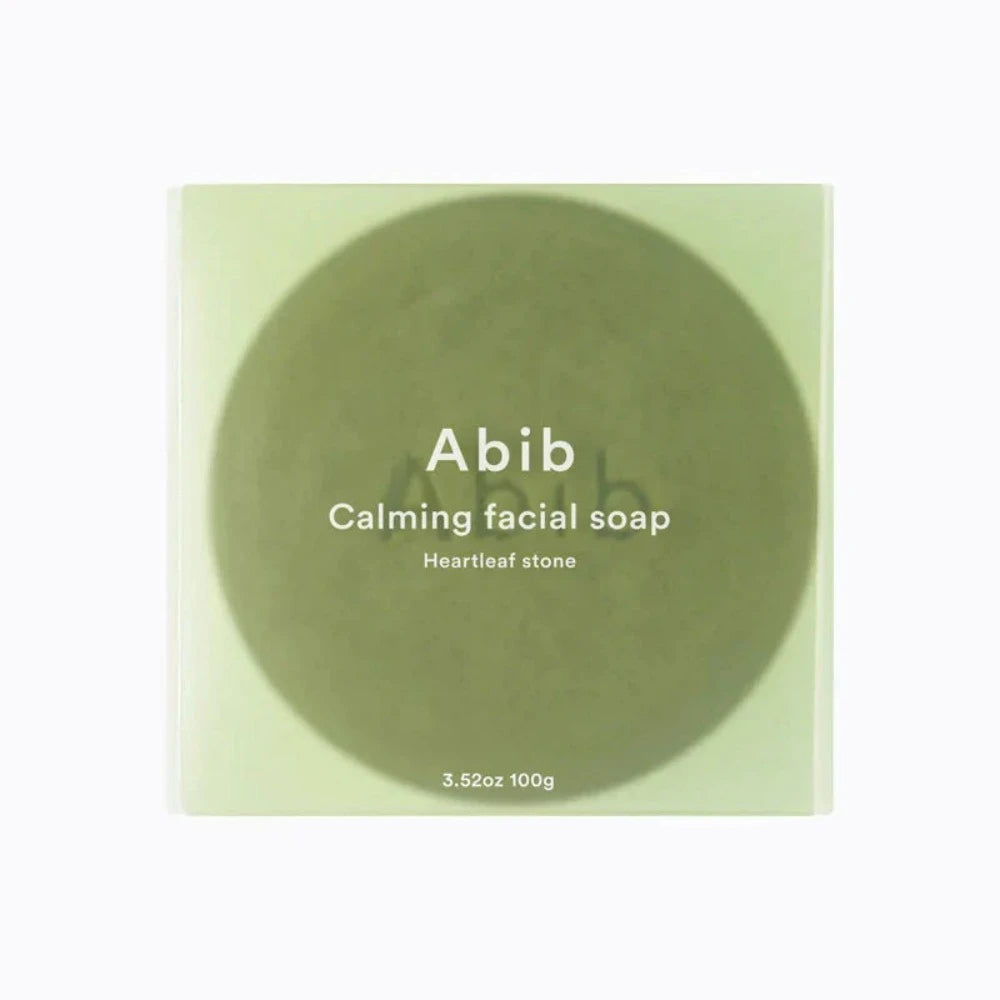 Abib Heartleaf Calming Facial Soap 100g - Gentle Cleansing for Sensitive & Acne-Prone Skin - Perfect for Daily Skincare Routine & Travel