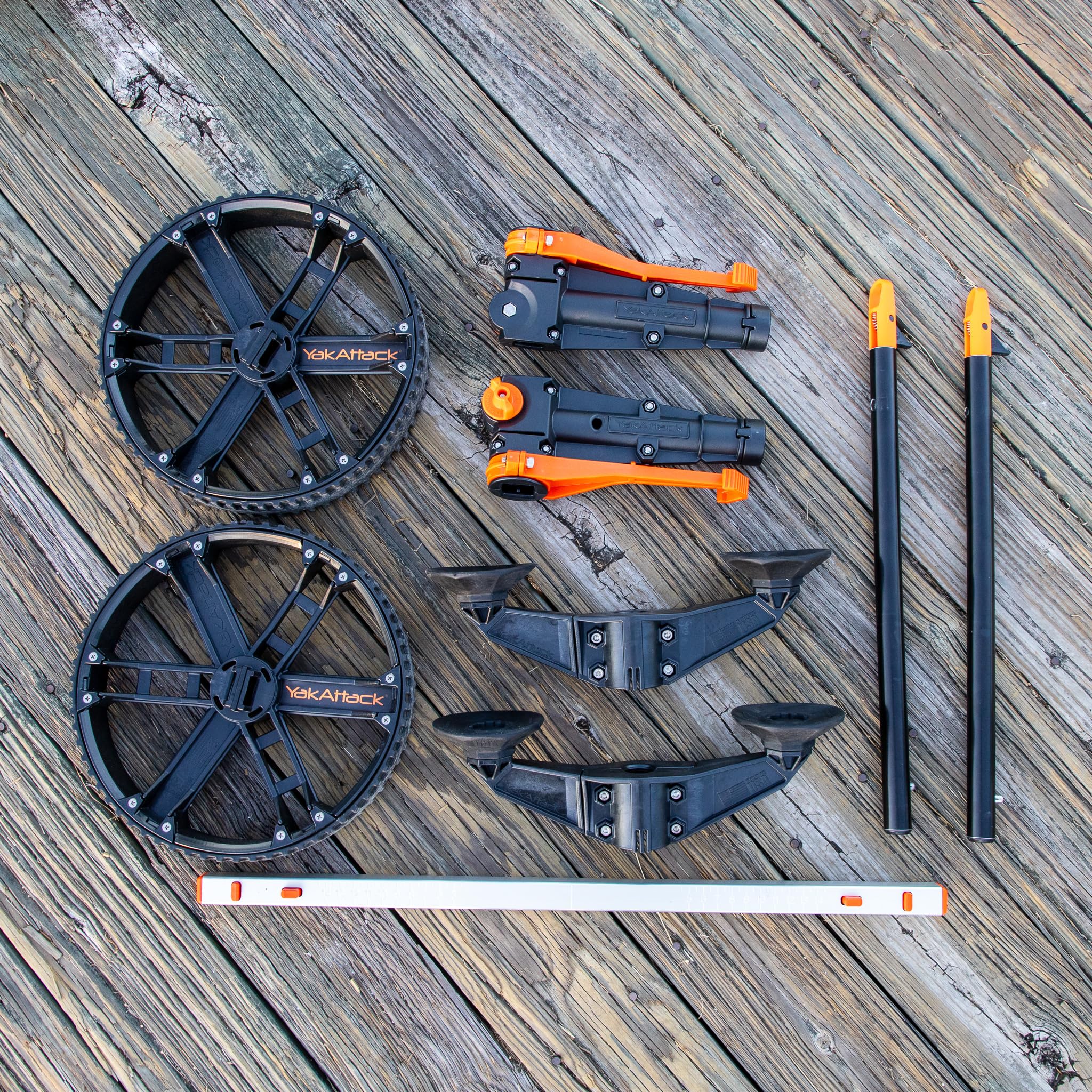 YakAttack TowNStow Scupper Kayak Cart TNS-1003 - Adjustable Collapsible Kayak Dolly for Easy Transport | Fishing & Kayaking Accessories | Perfect for Beach, River & Outdoor Adventures