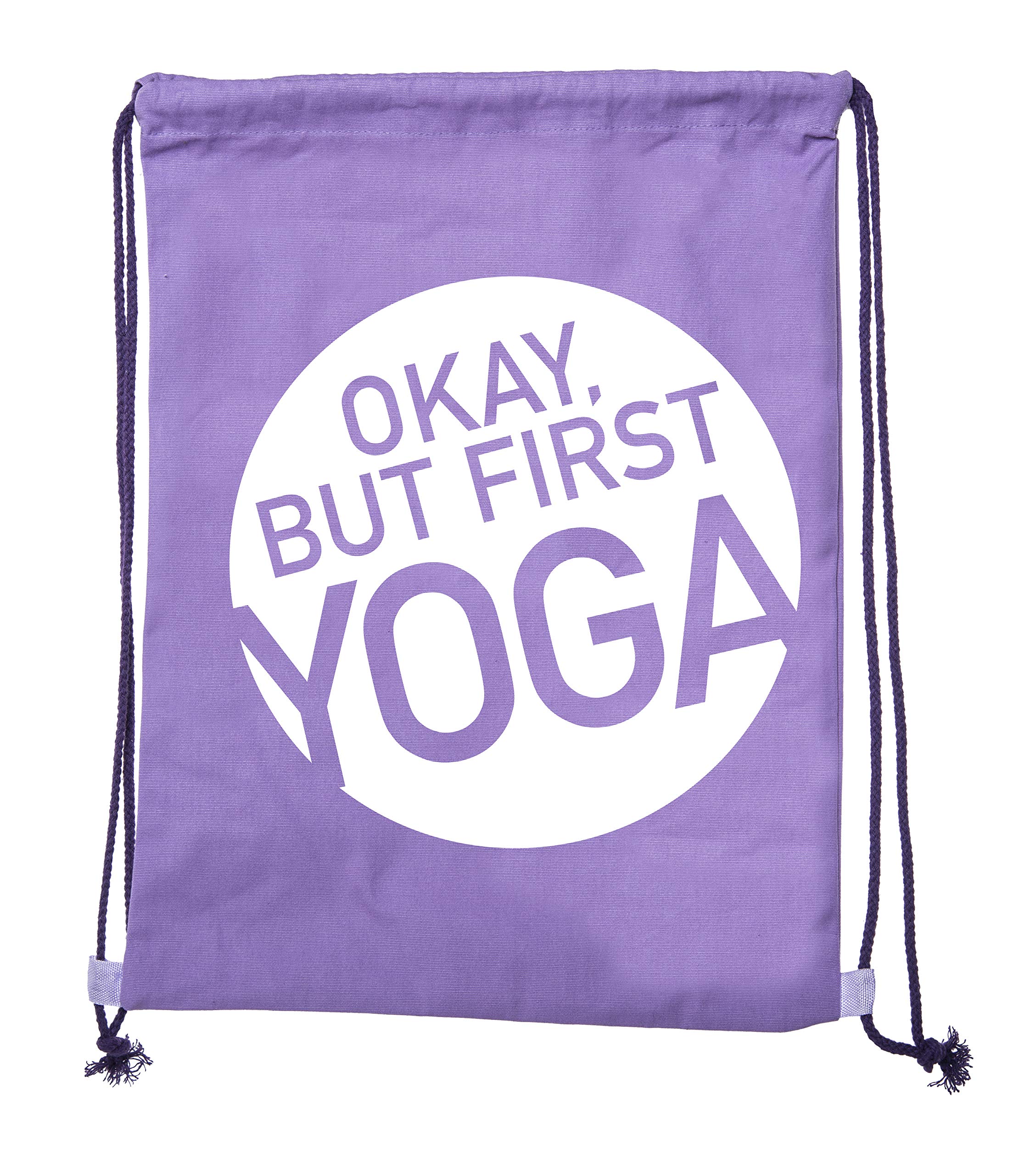 Premium Cotton Drawstring Yoga Bags - Lightweight Gym Bag for Yoga Blocks, Mats & Workout Clothes | Perfect for Yoga Studio, Gym & Travel | Eco-Friendly Fitness Accessory