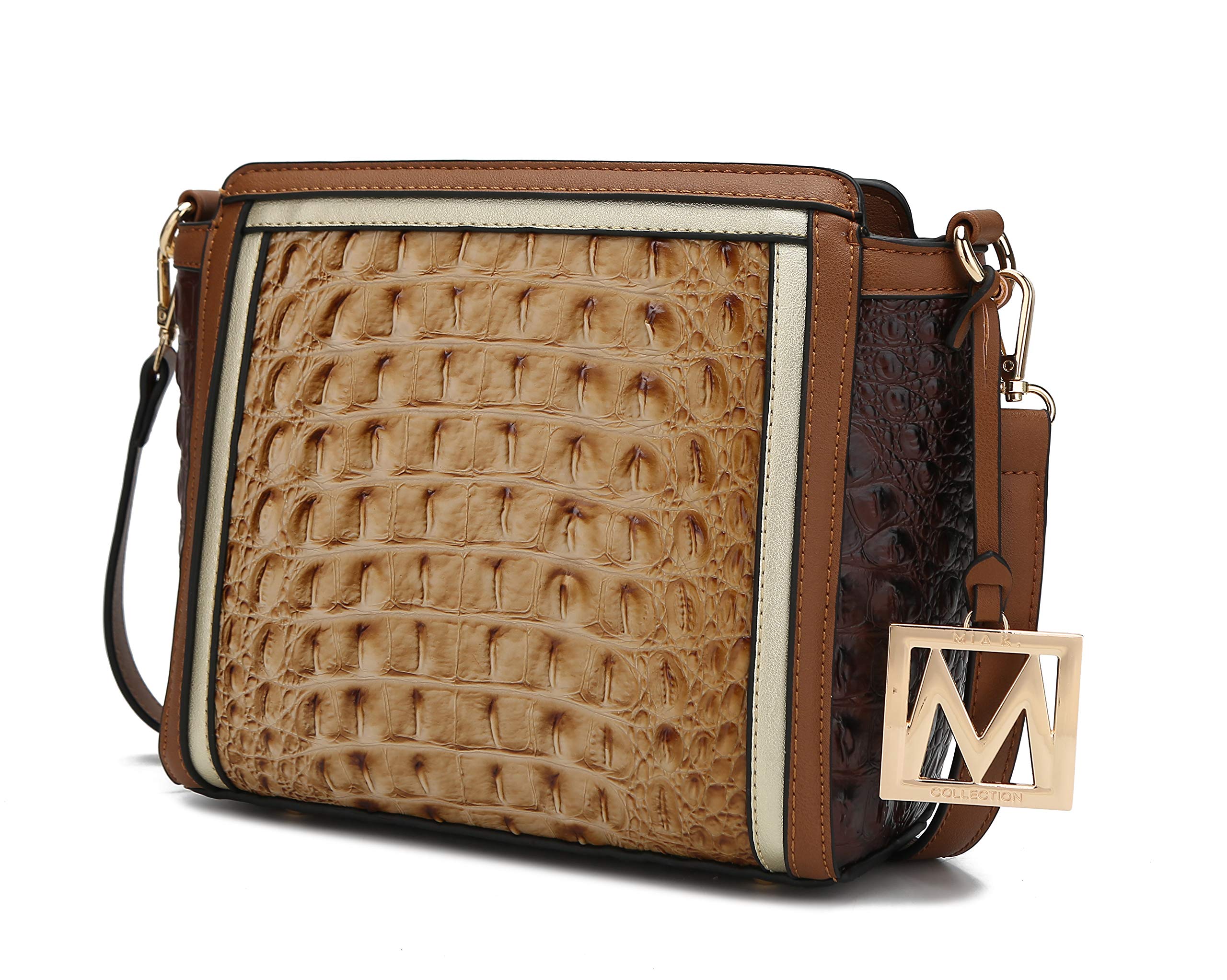 MKF Women's Crossbody Bag - Stylish PU Leather Shoulder Purse with Adjustable Strap, Fashionable Side Messenger Handbag for Daily Use, Work, Travel & Shopping