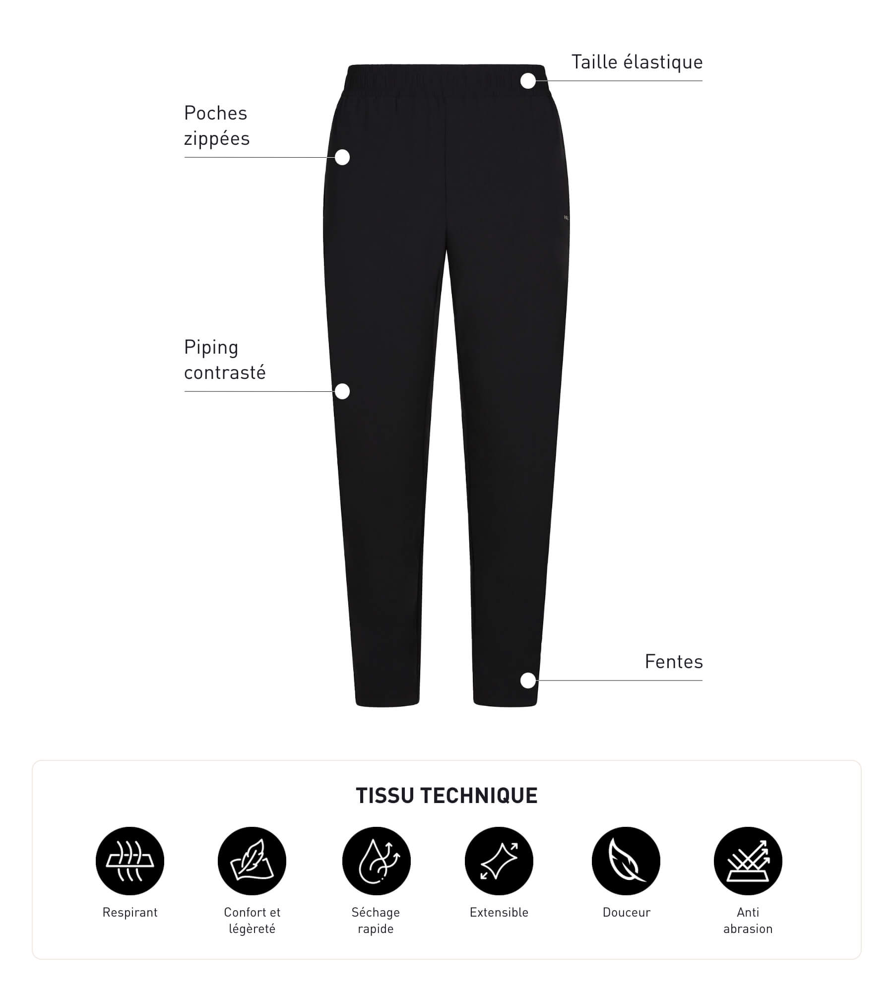 Men's Stretch Chino Sport Pants - Comfortable Jersey Fabric for Active Lifestyle - Perfect for Gym, Workout & Casual Wear