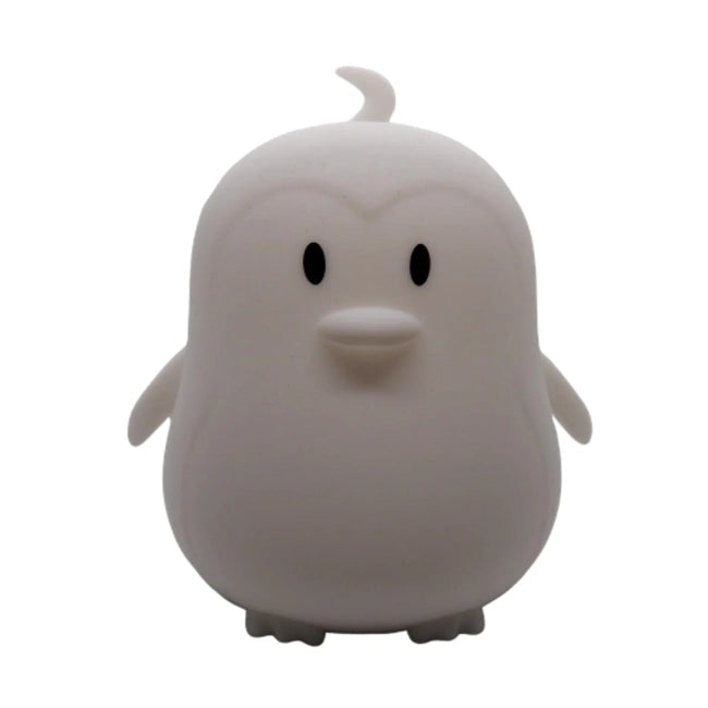 Soft Silicone LED Night Light for Baby Crib - Adorable Penguin Design | Safe & Dimmable Nursery Light for Bedtime, Feeding & Nighttime Comfort