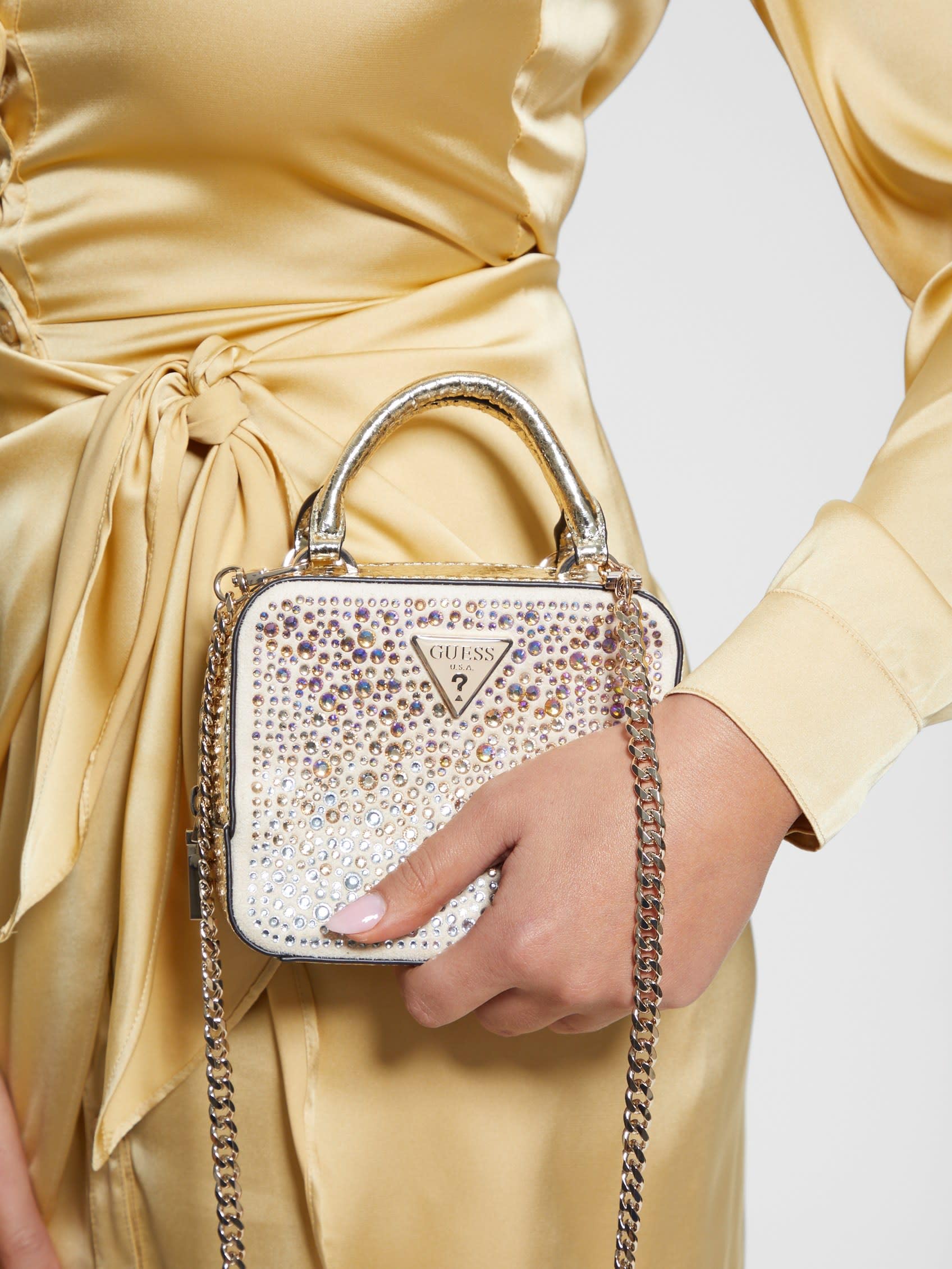 GUESS Lua Mini Crossbody Bag with Top Zip - Stylish & Compact Purse for Women, Perfect for Everyday Use, Travel, and Night Out