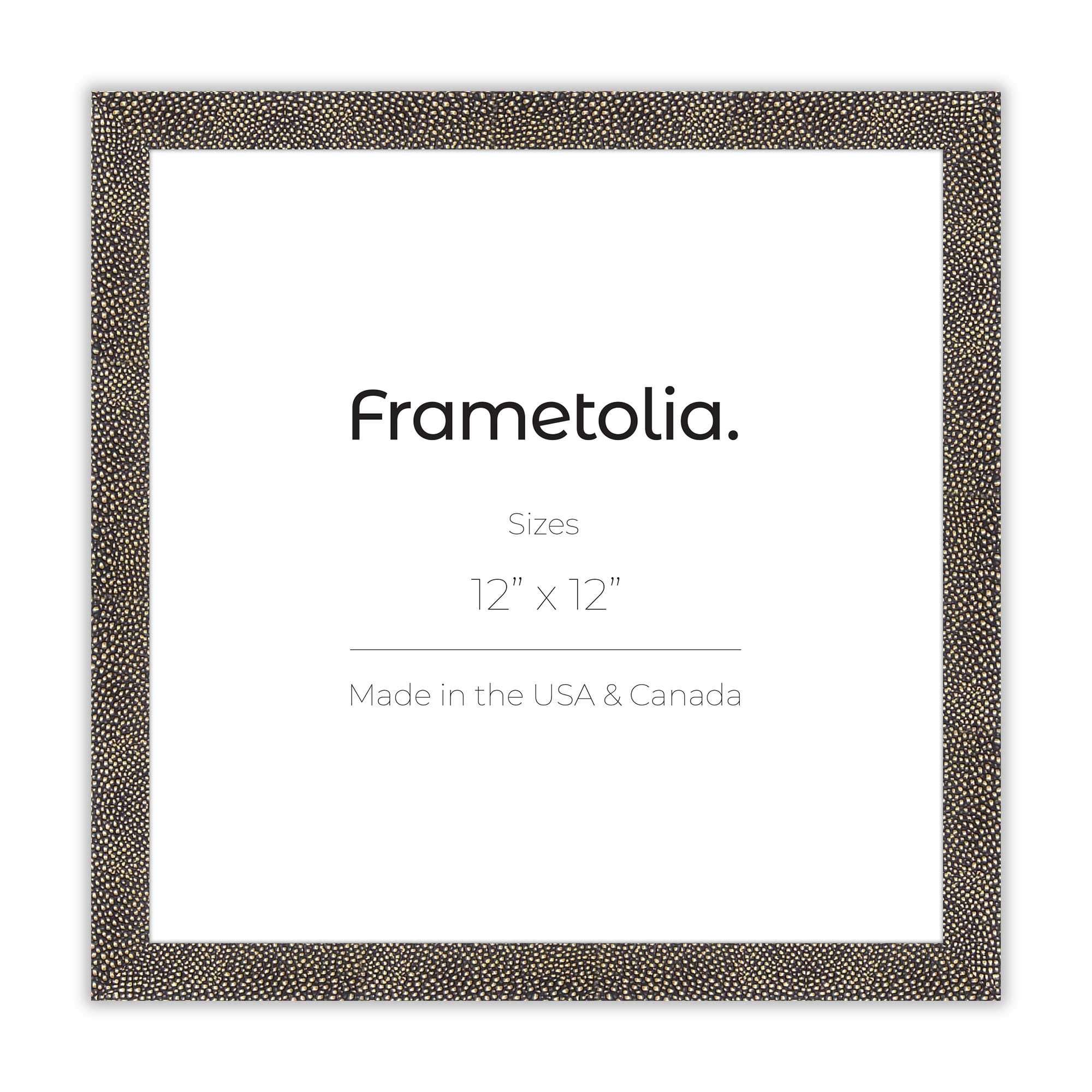 Luxury Gold Shagreen Picture Frame with Custom Photo Printing - Perfect for Home Decor, Wedding Gifts & Wall Art Displays