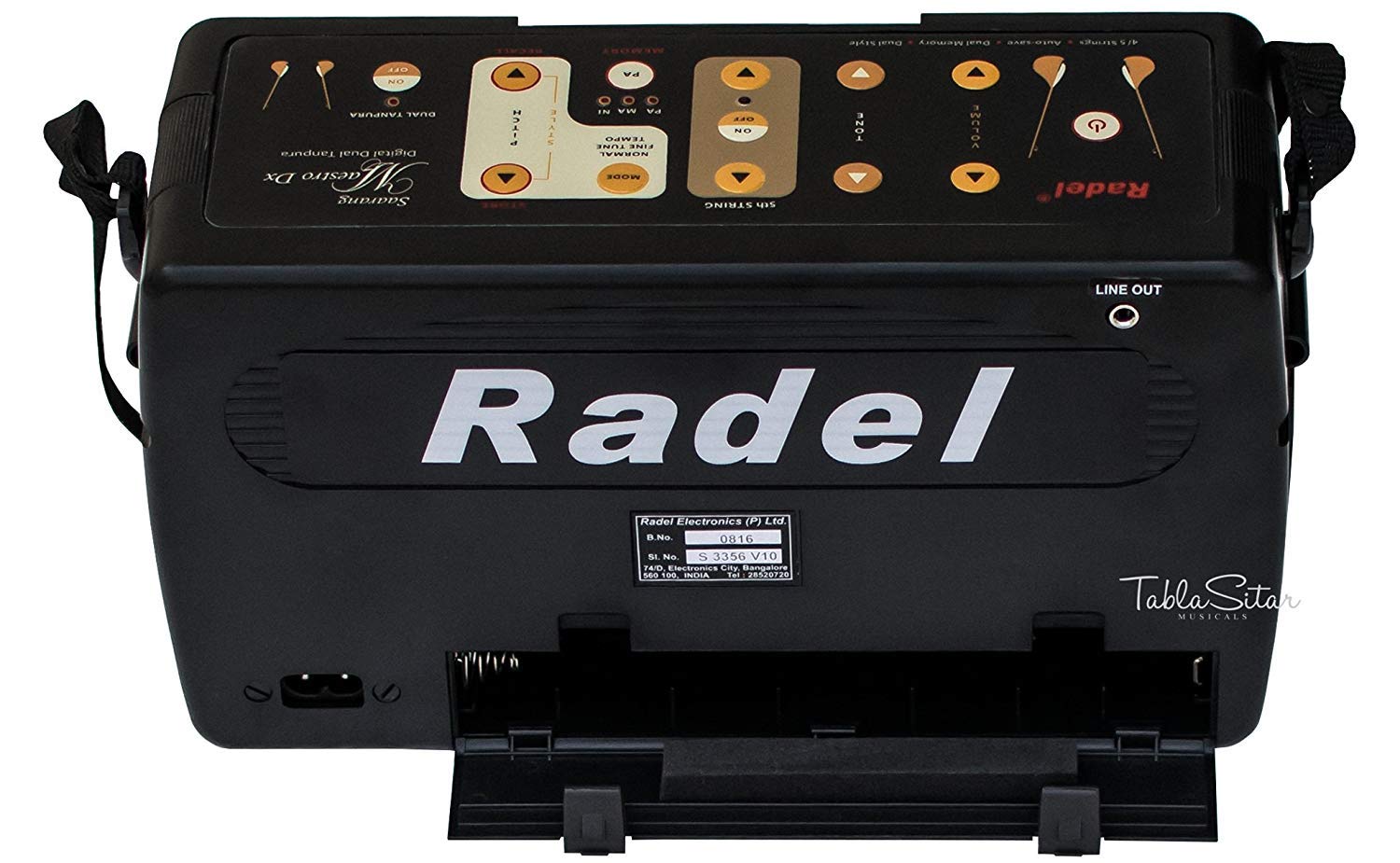 RADEL Saarang Maestro Dx Electronic Tanpura - Digital Tanpura Box with Bag & Power Cord | Professional Indian Instrument for Music Practice, Live Performances & DJ Sound Mixing (PDI-BHG)