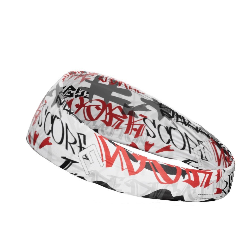 Trendy Graffiti Headband for Women & Men - Fashionable Stretchable Hair Band for Sports, Workouts, and Everyday Style