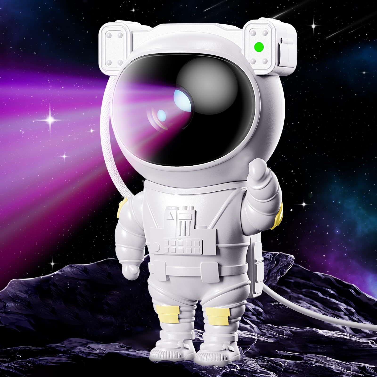 Astronaut Star Galaxy Projector - Space Night Light with Nebula Ceiling Projection, Timer & Remote Control | Perfect for Kids & Adults Bedroom Decor, Gaming Room Atmosphere, Meditation Space & Romantic Night Light