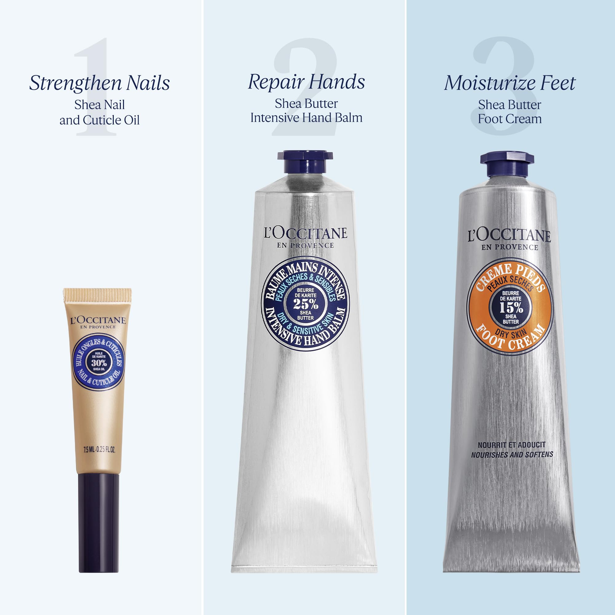 L'Occitane Shea Butter Foot Cream with Lavender & Arnica - 15% Shea Butter, 5.3 fl oz - Moisturizing Foot Care for Dry, Cracked Heels - Perfect for Pedicures & Nighttime Foot Treatment