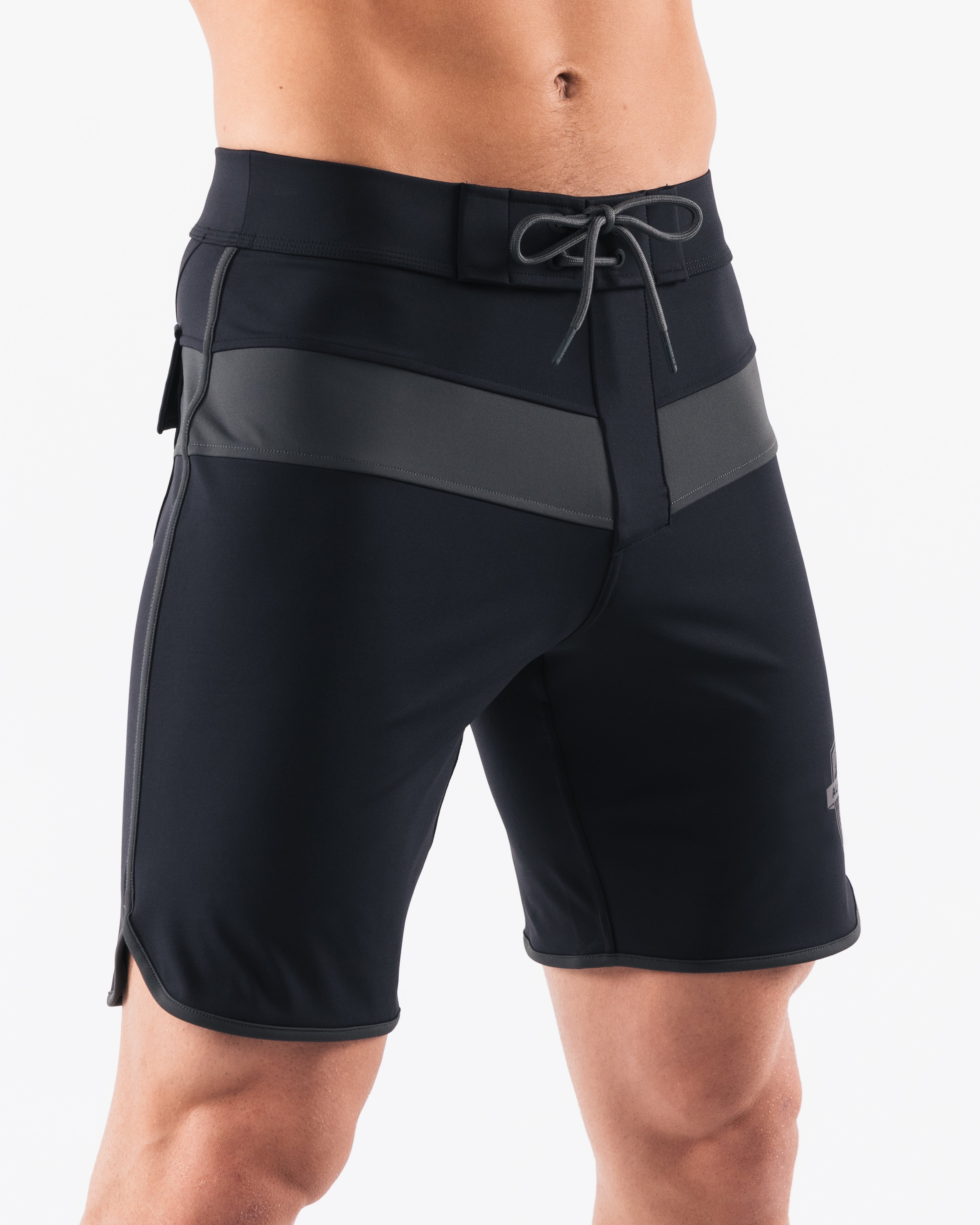 Titan Boardshorts for Men - Shadow Black Swim Trunks - Quick Dry, Comfortable & Stylish for Beach, Pool & Surfing