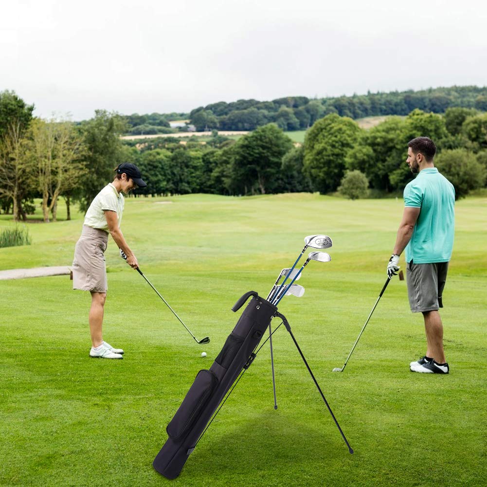 Sunday Golf Bag - Lightweight Stand Golf Bag with Adjustable Strap, 2-Way Driver Compartment for Pitch & Putt | Perfect Golf Gift for Men | Ideal for Weekend Golfers & Driving Range Practice