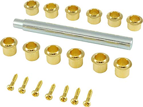 Premium Gotoh Magnum Lock Traditional Tuners - 6-in-Line Gold Guitar Tuning Machines with Finger Lock System | Perfect for Electric & Bass Guitars, Professional Musicians & DIY Guitar Upgrades